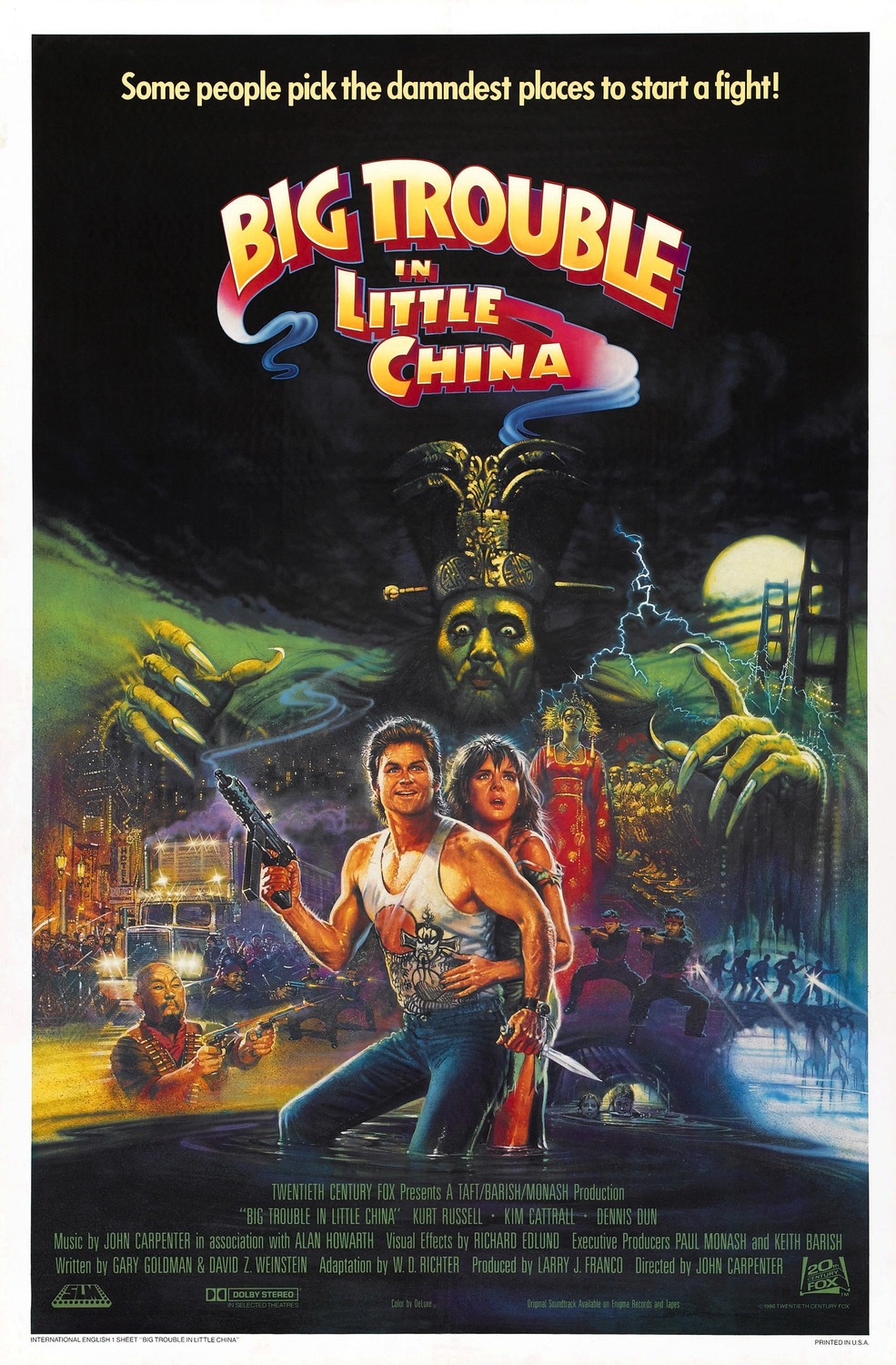 Extra Large Movie Poster Image for Big Trouble in Little China (#2 of 3)