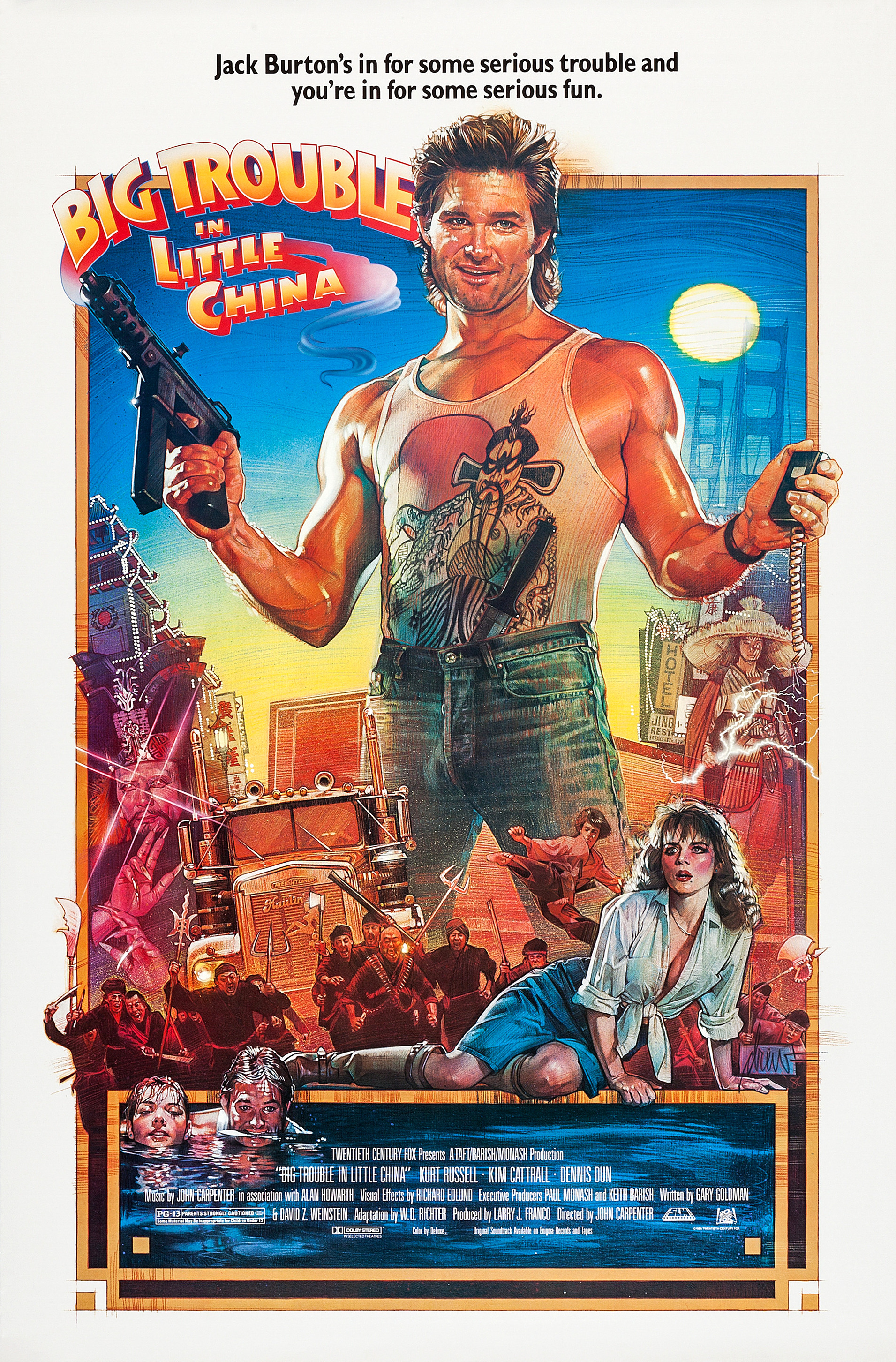 Mega Sized Movie Poster Image for Big Trouble in Little China (#1 of 3)