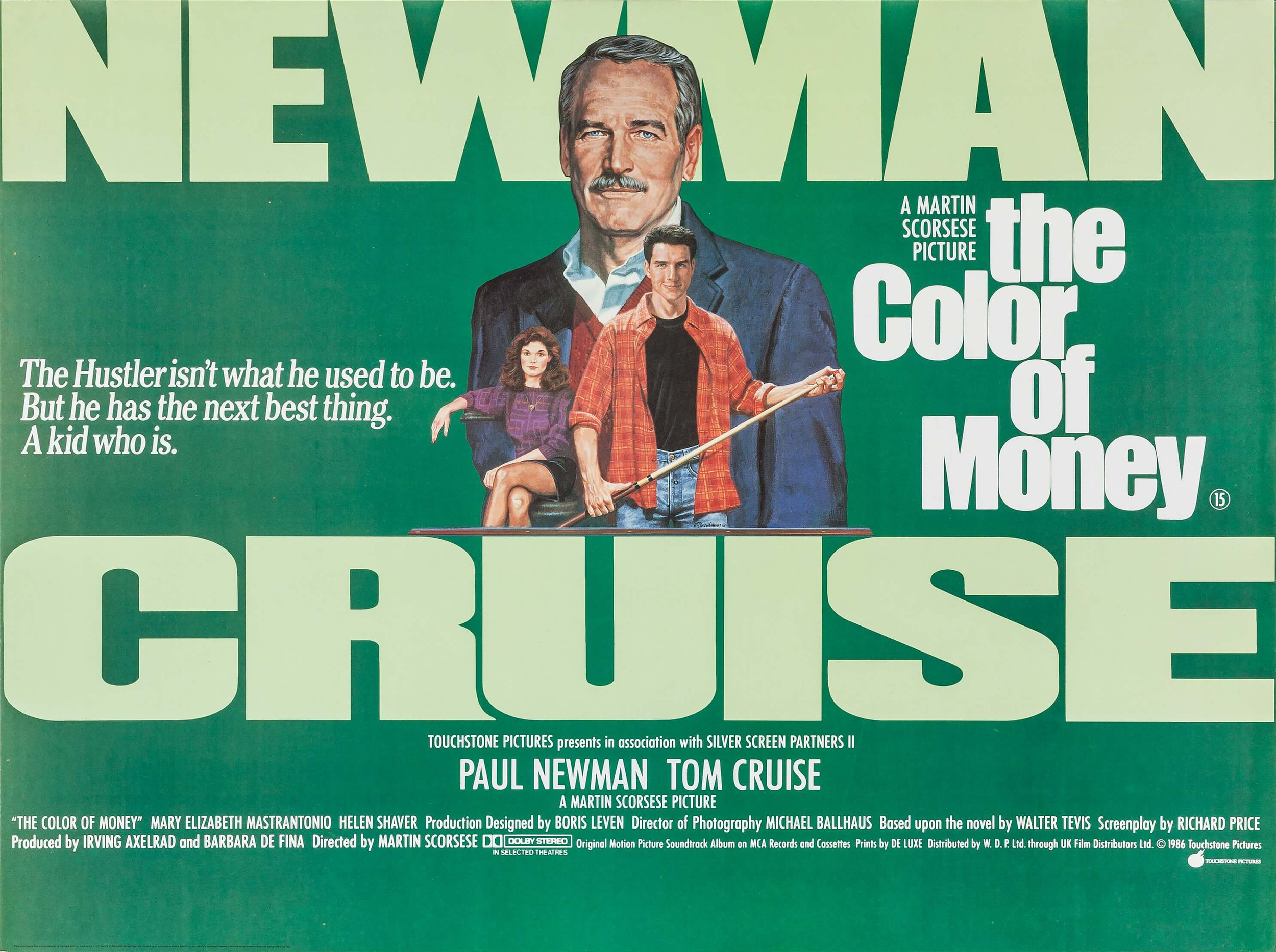 Mega Sized Movie Poster Image for The Color of Money (#3 of 4)