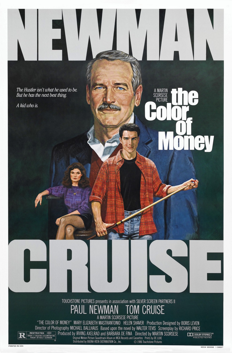 Extra Large Movie Poster Image for The Color of Money (#1 of 4)