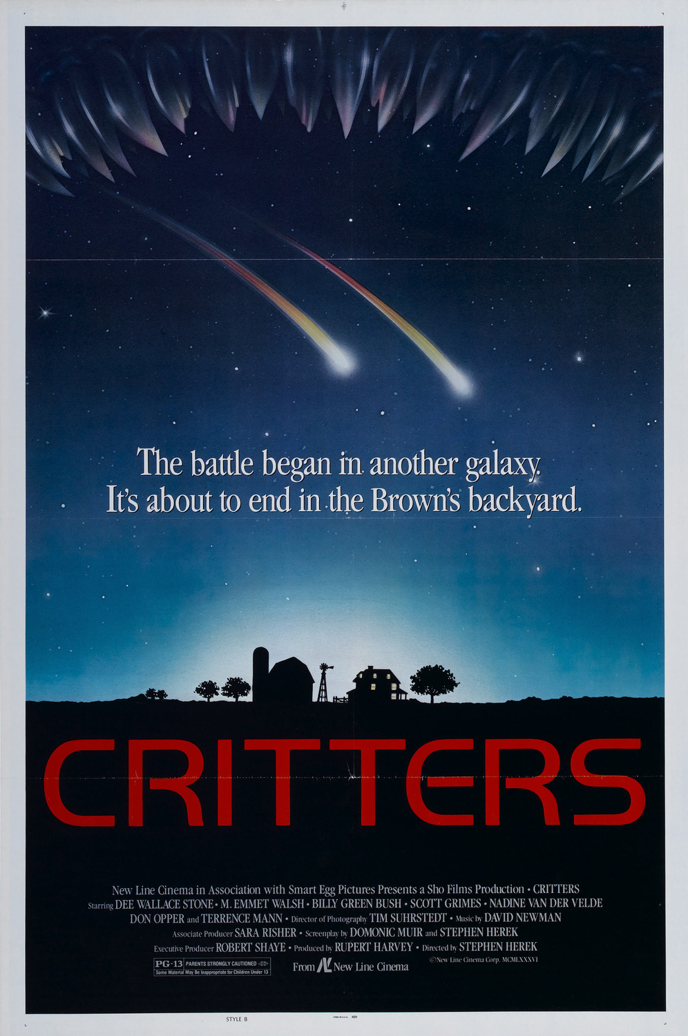 Extra Large Movie Poster Image for Critters (#2 of 4)