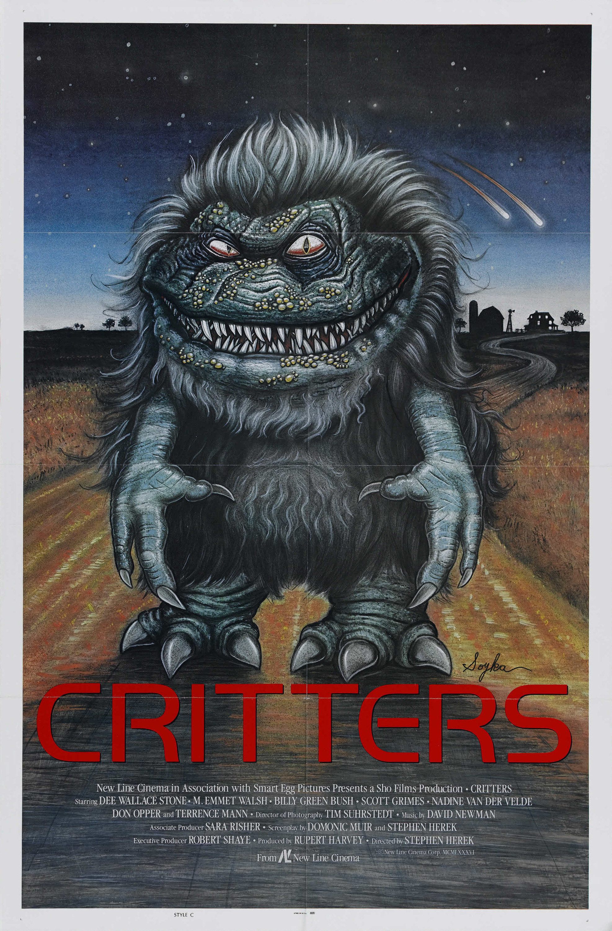 Mega Sized Movie Poster Image for Critters (#3 of 4)