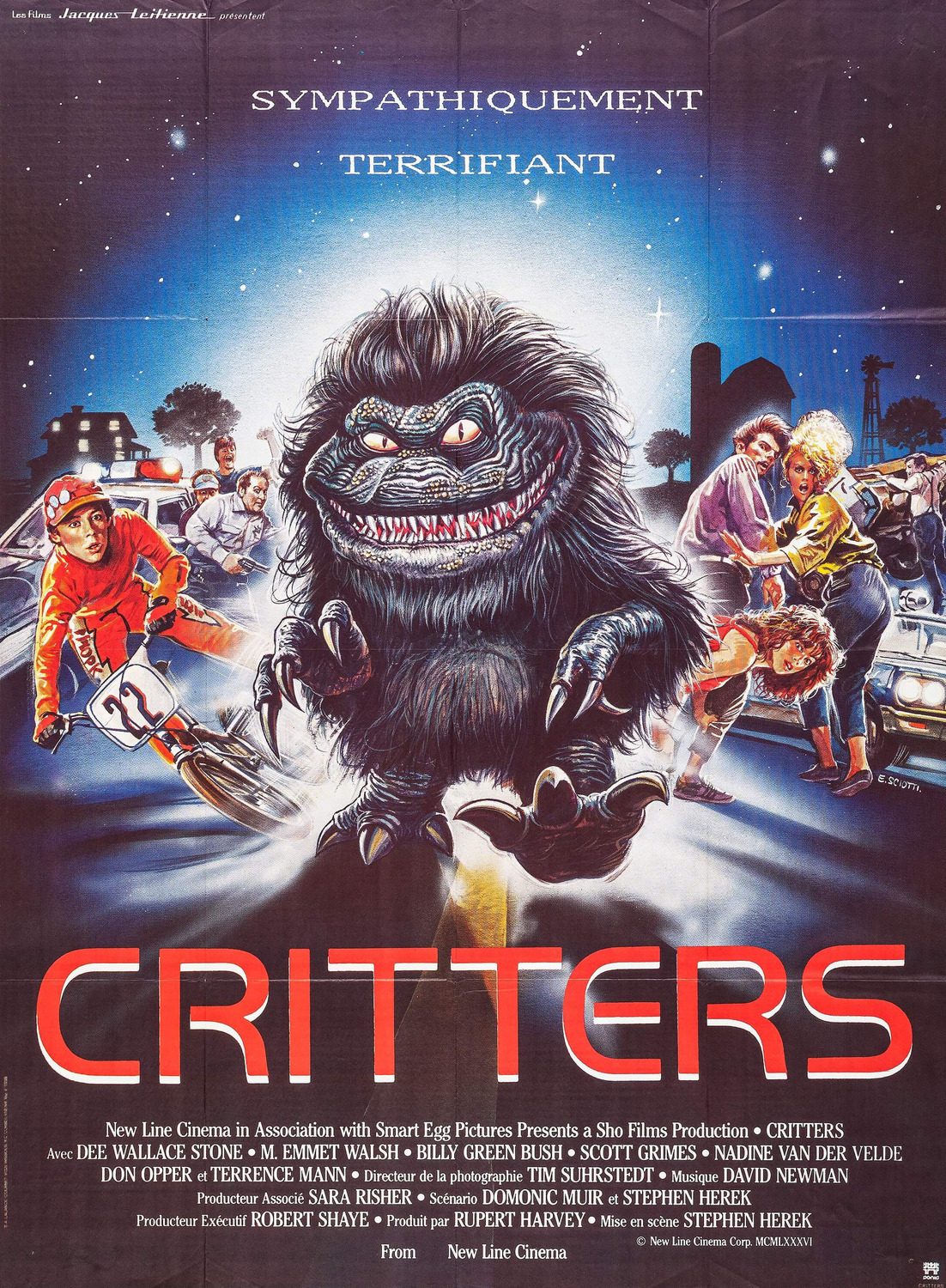Extra Large Movie Poster Image for Critters (#4 of 4)