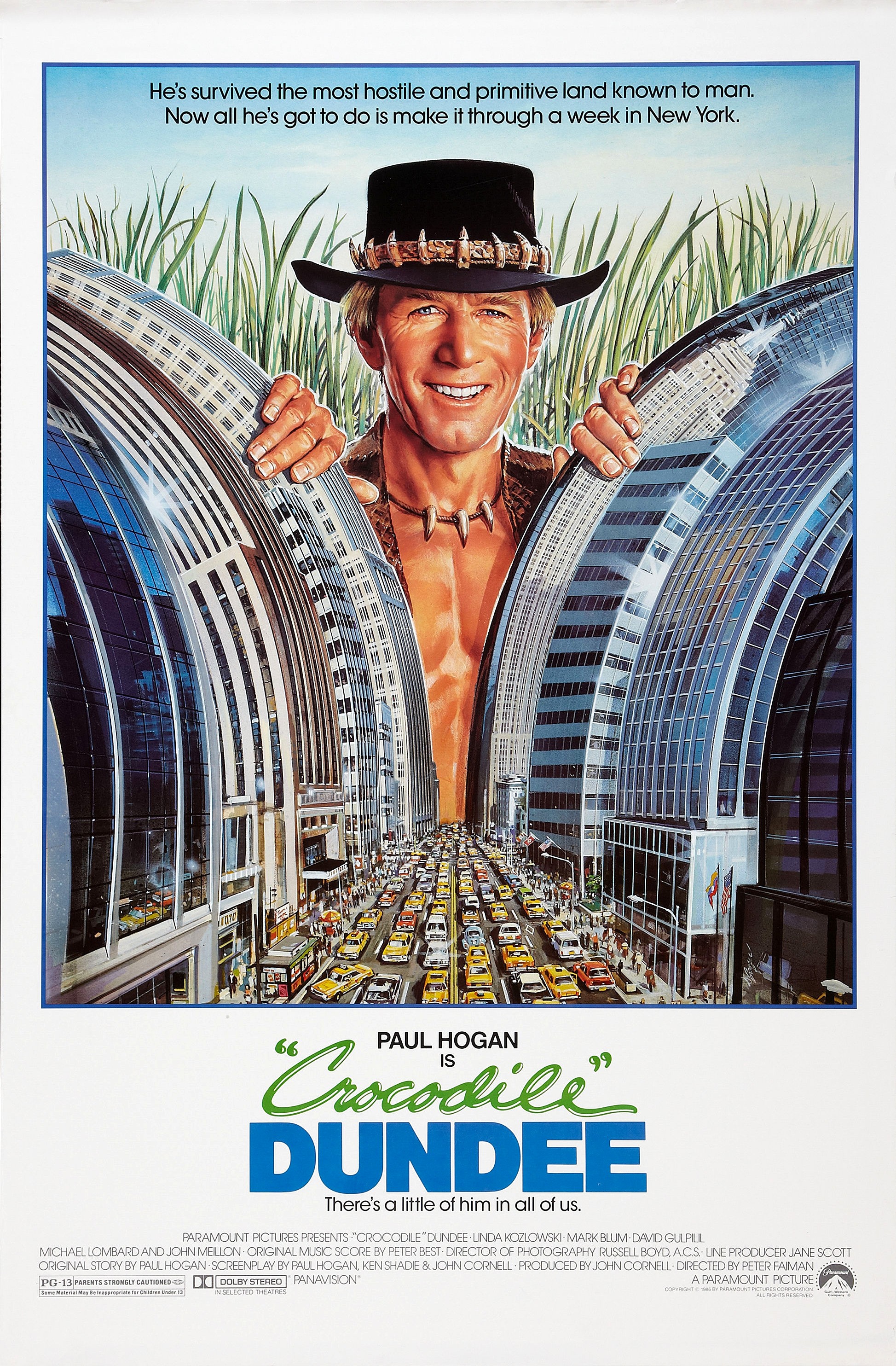 Mega Sized Movie Poster Image for Crocodile Dundee (#1 of 2)
