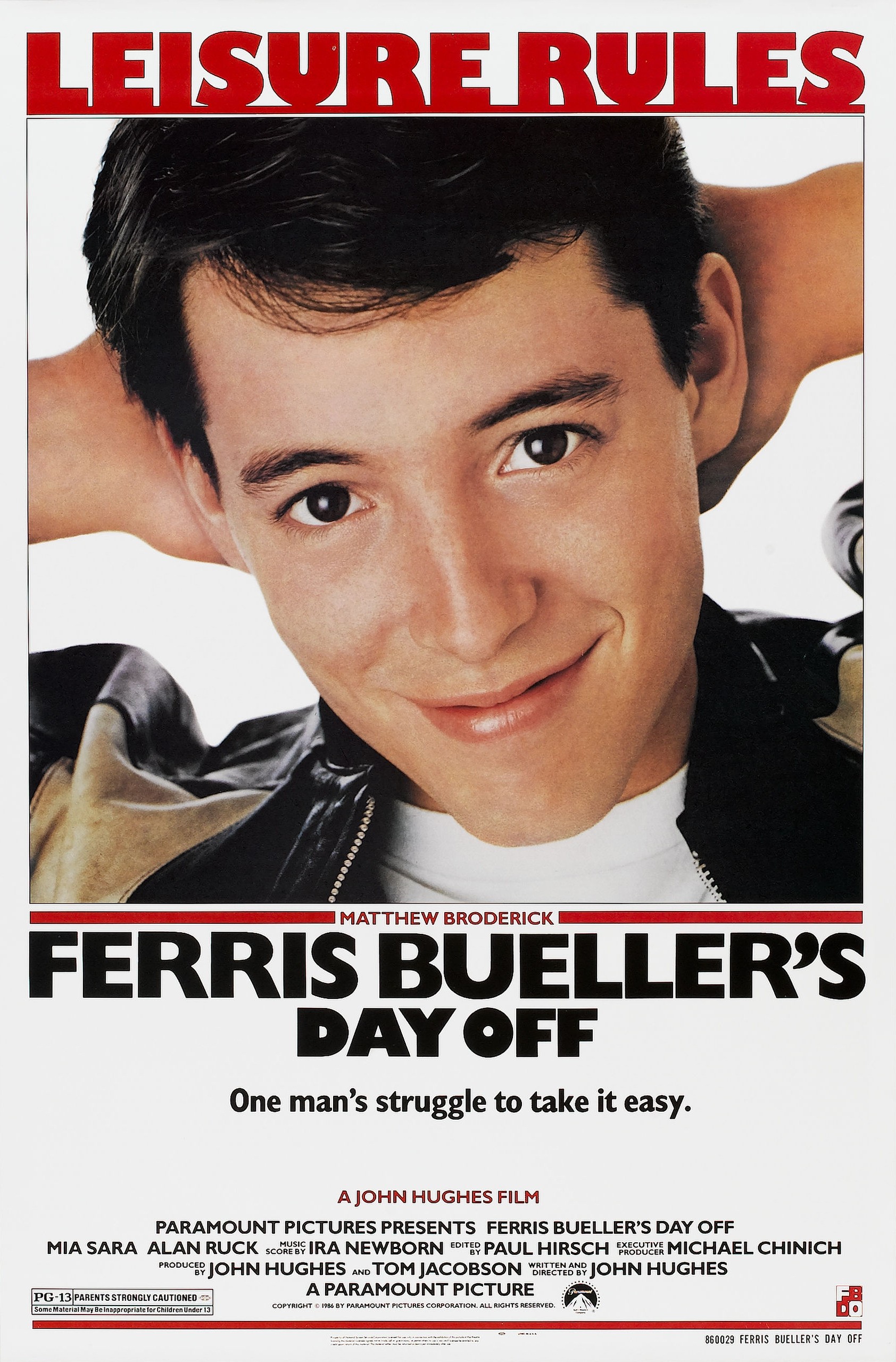 Mega Sized Movie Poster Image for Ferris Bueller's Day Off (#1 of 3)