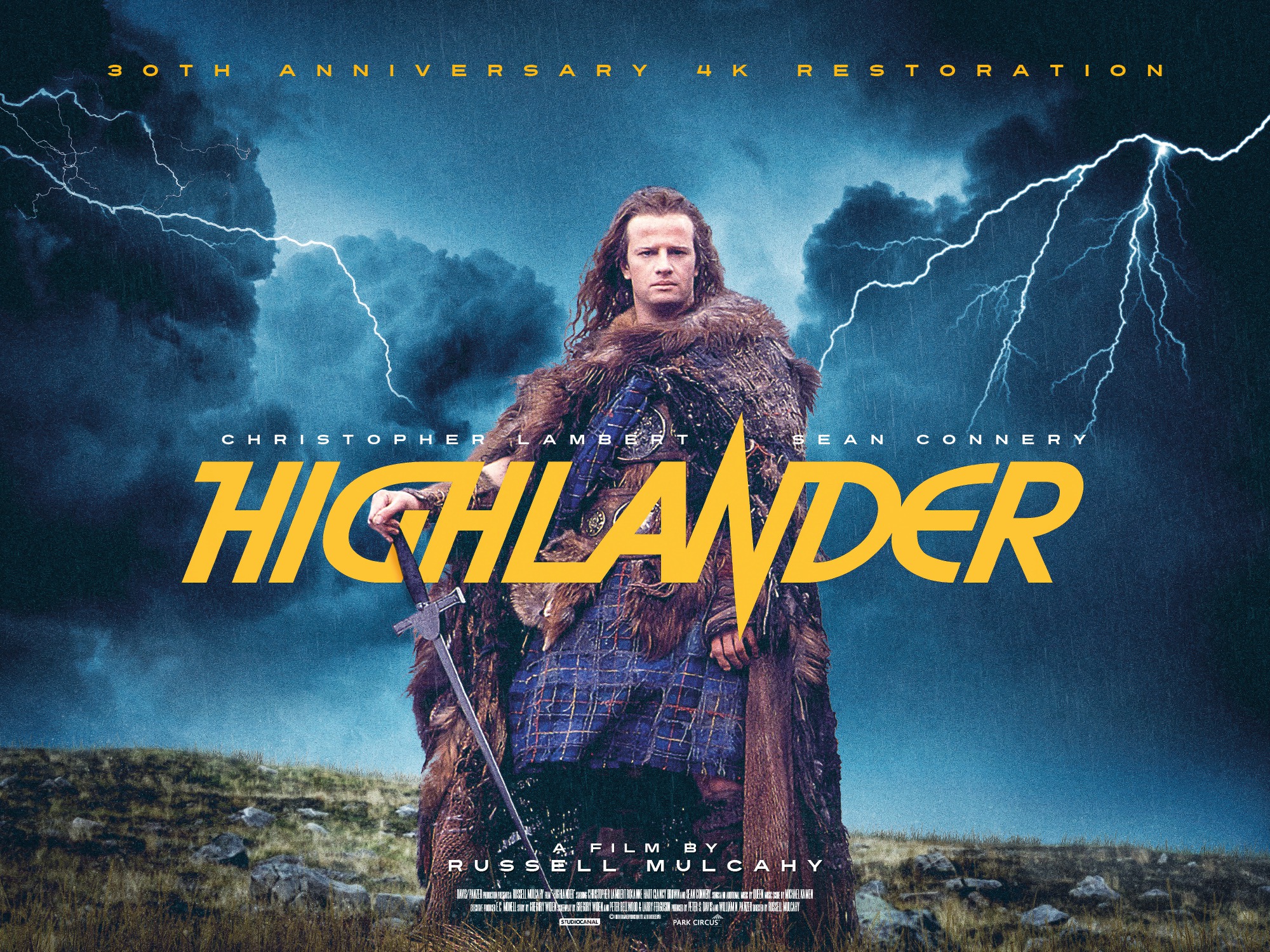 Mega Sized Movie Poster Image for Highlander (#3 of 4)