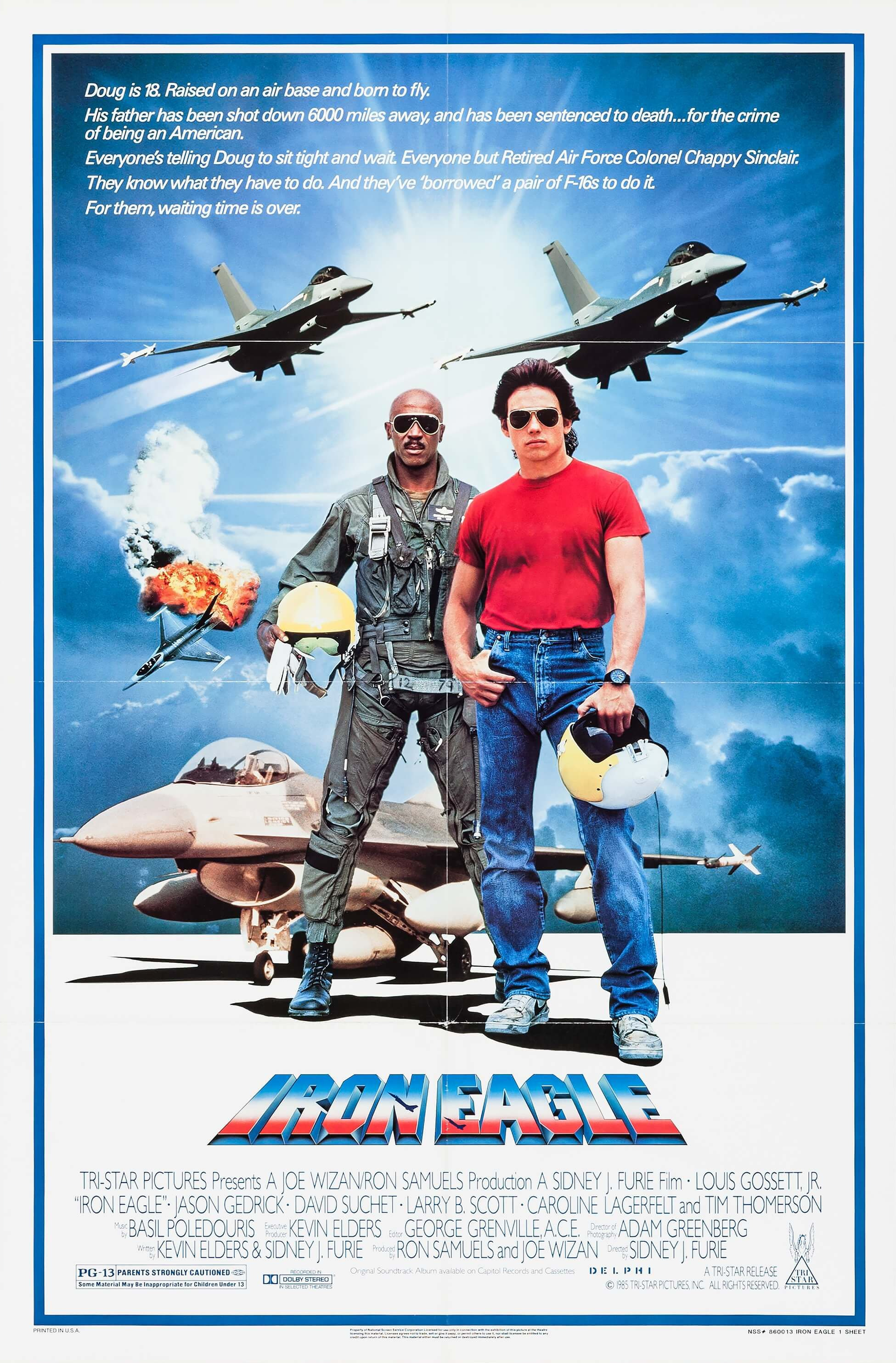 Mega Sized Movie Poster Image for Iron Eagle 