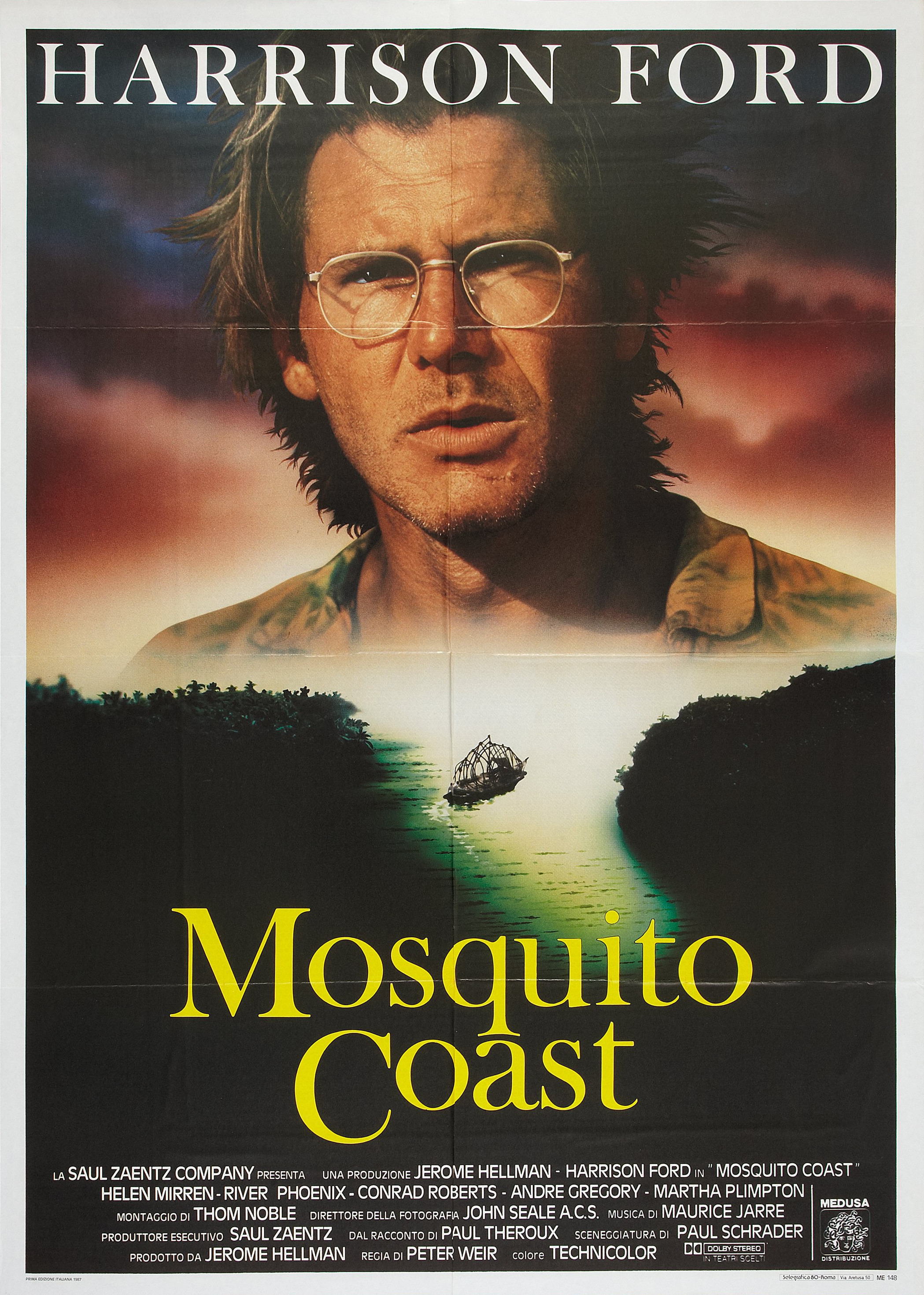 Mega Sized Movie Poster Image for The Mosquito Coast (#3 of 3)