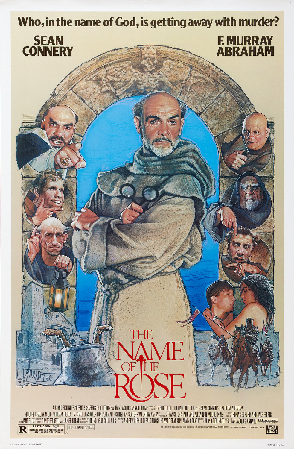 Extra Large Movie Poster Image for The Name of the Rose (#1 of 2)