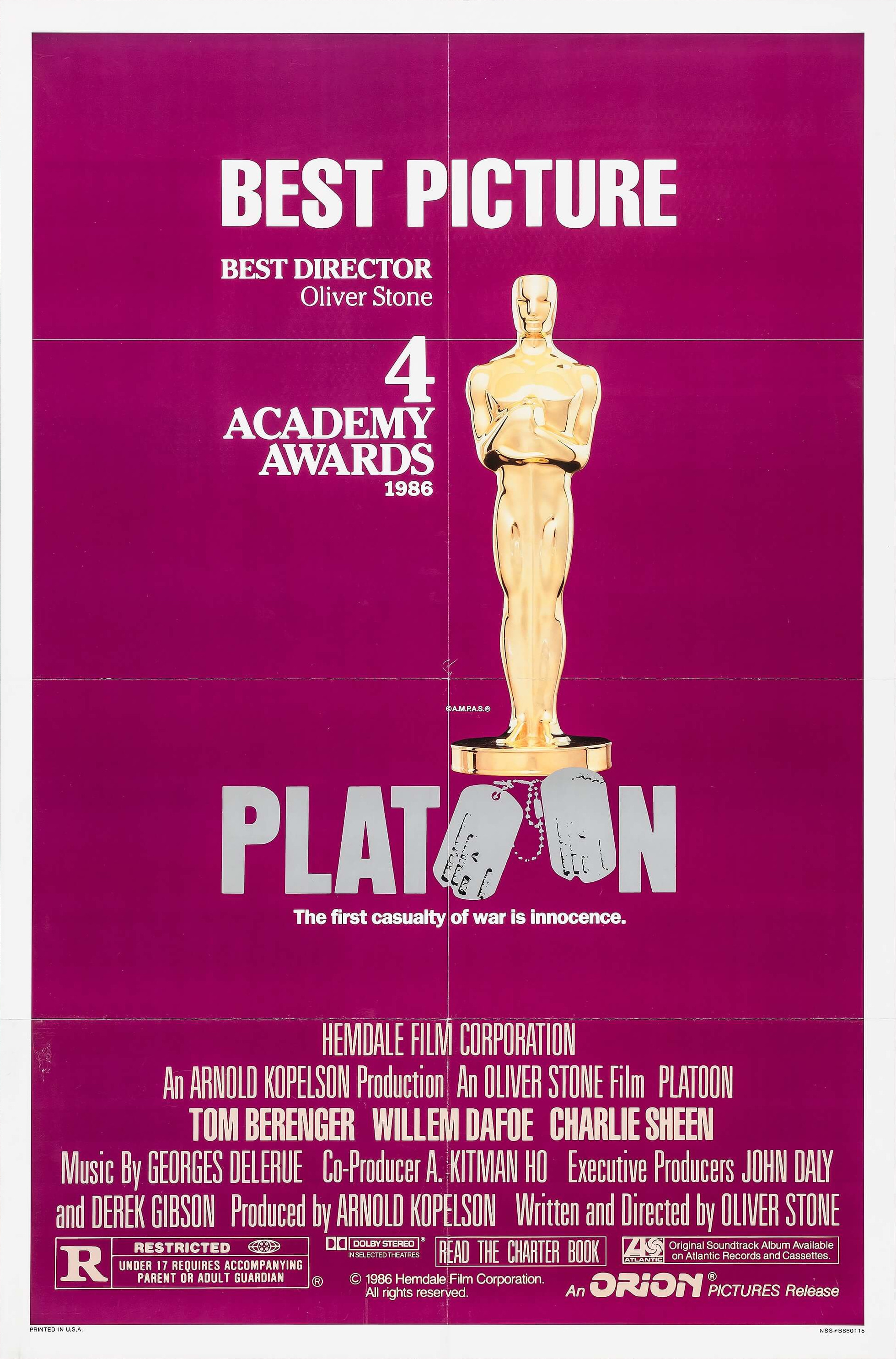 Mega Sized Movie Poster Image for Platoon (#2 of 12)