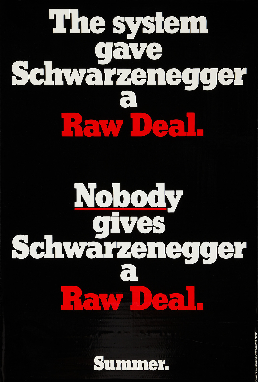 Extra Large Movie Poster Image for Raw Deal (#3 of 4)