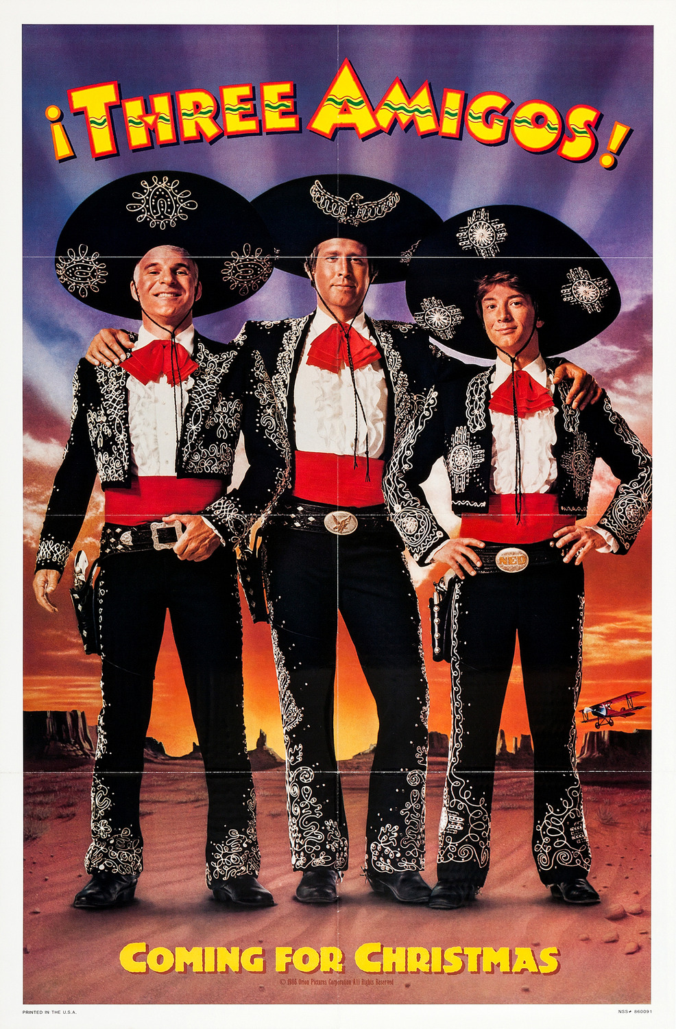 Extra Large Movie Poster Image for Three Amigos (#1 of 3)