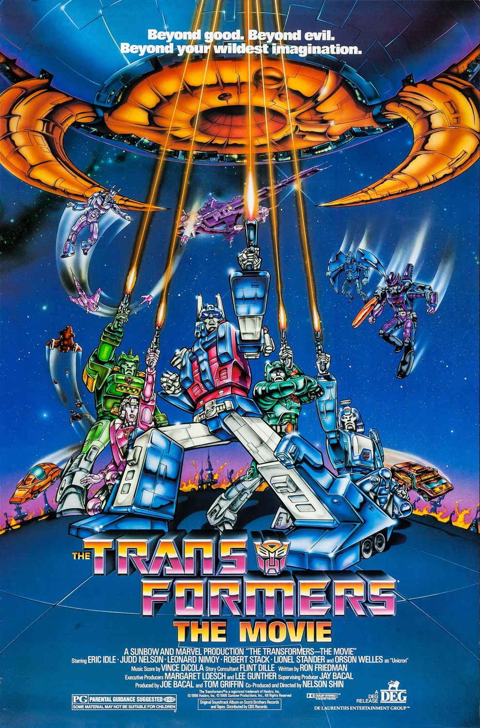 Extra Large Movie Poster Image for Transformers: The Movie (#1 of 2)