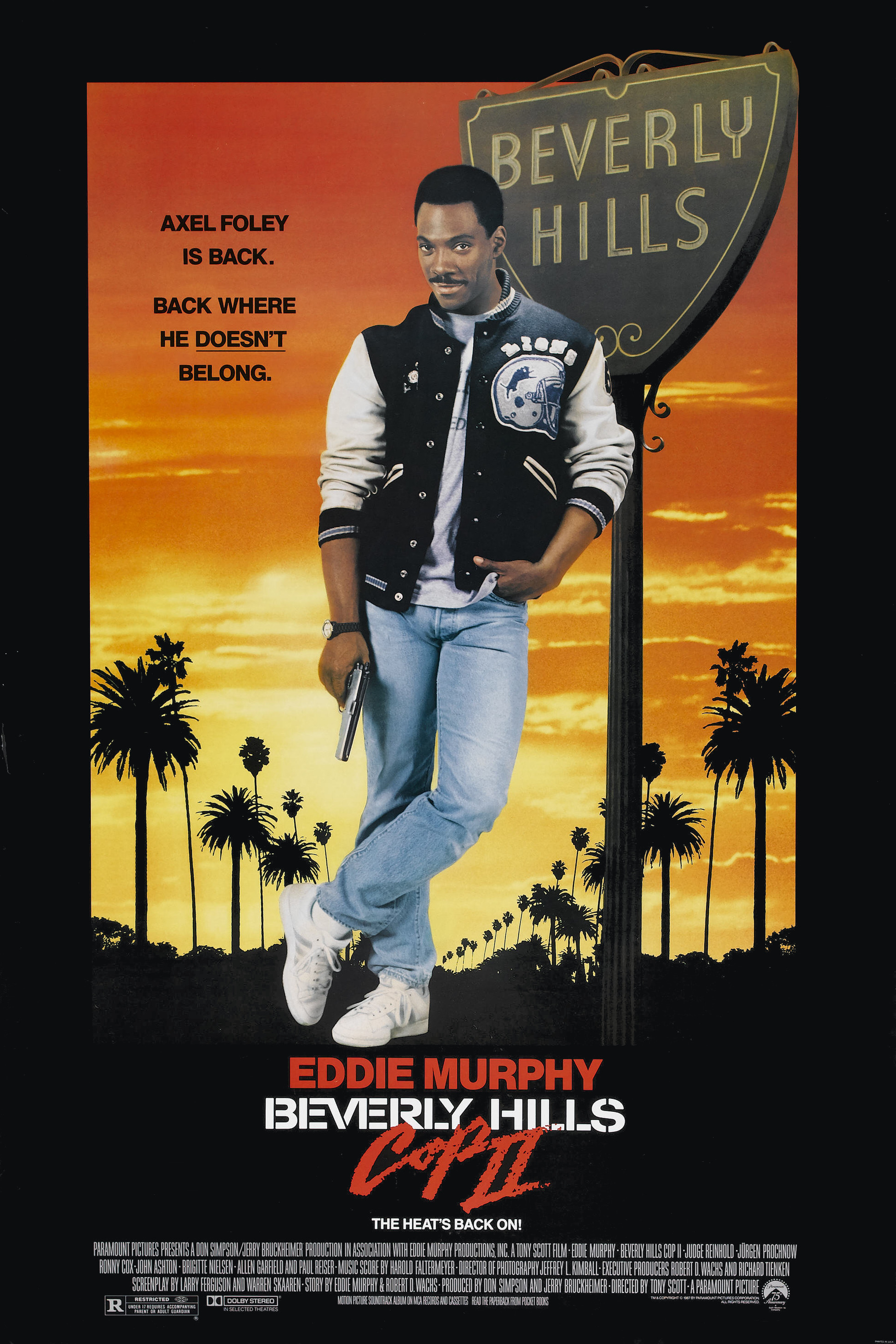 Mega Sized Movie Poster Image for Beverly Hills Cop II 