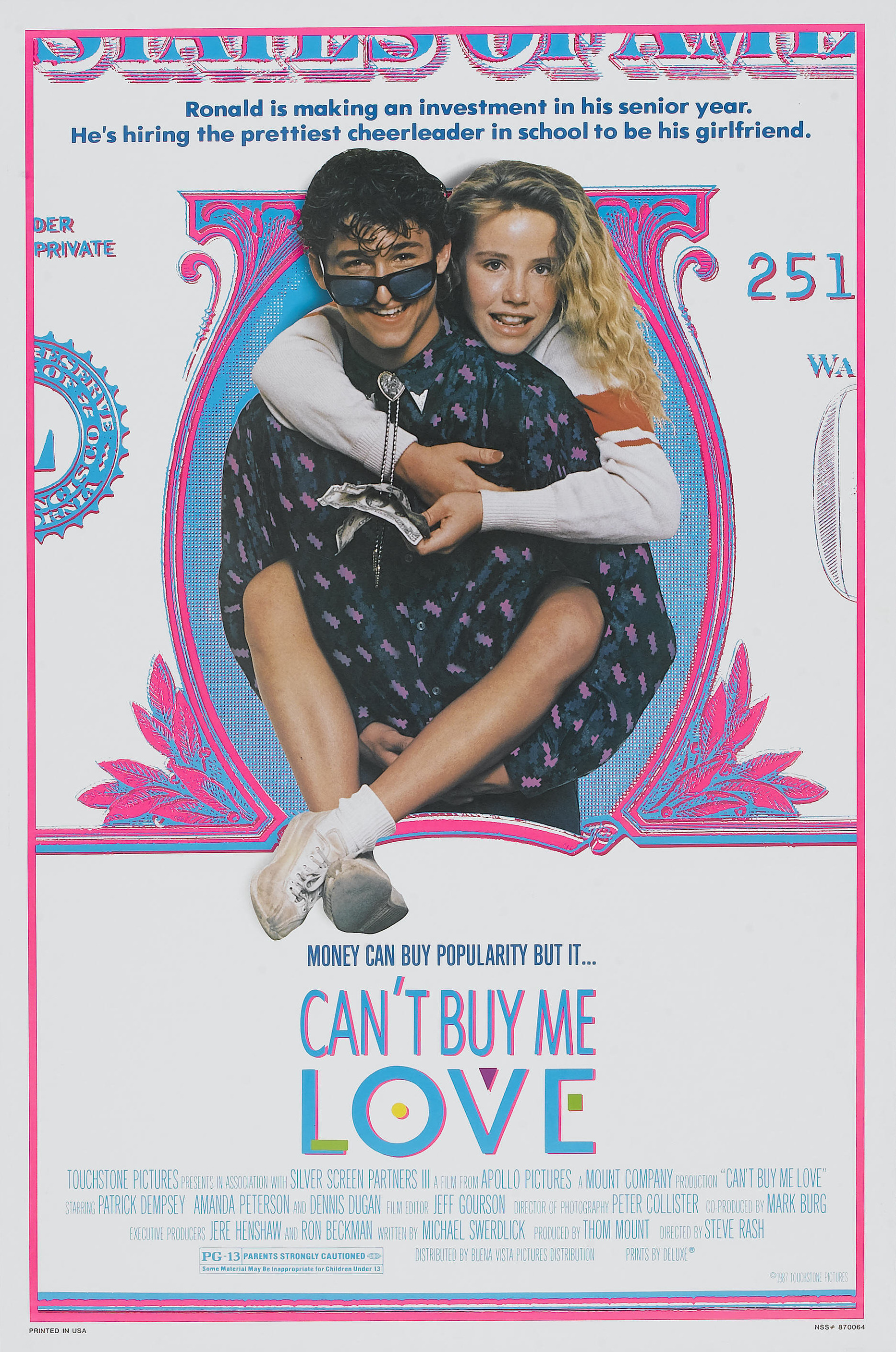 Mega Sized Movie Poster Image for Can't Buy Me Love 