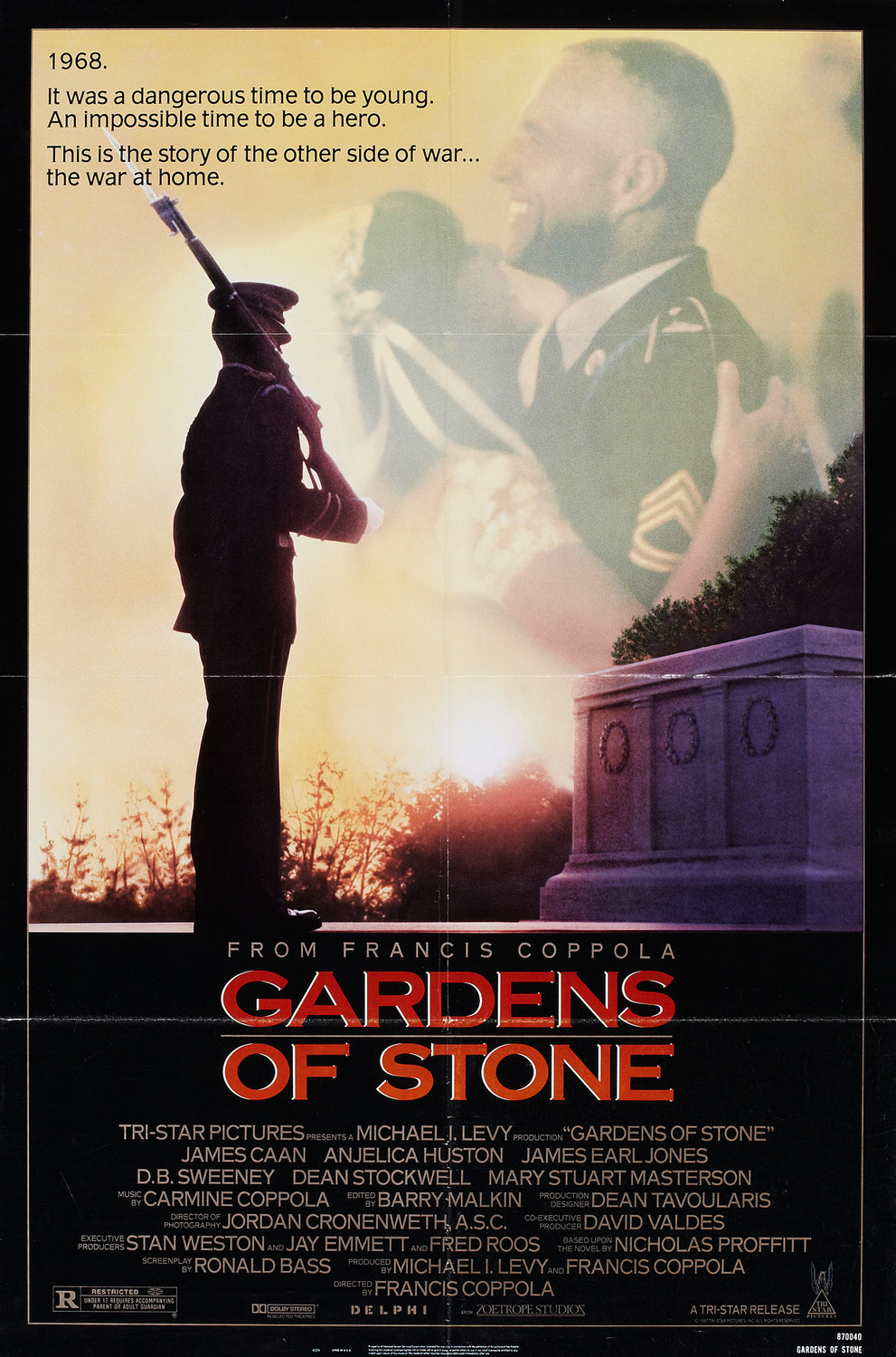 Extra Large Movie Poster Image for Gardens of Stone 