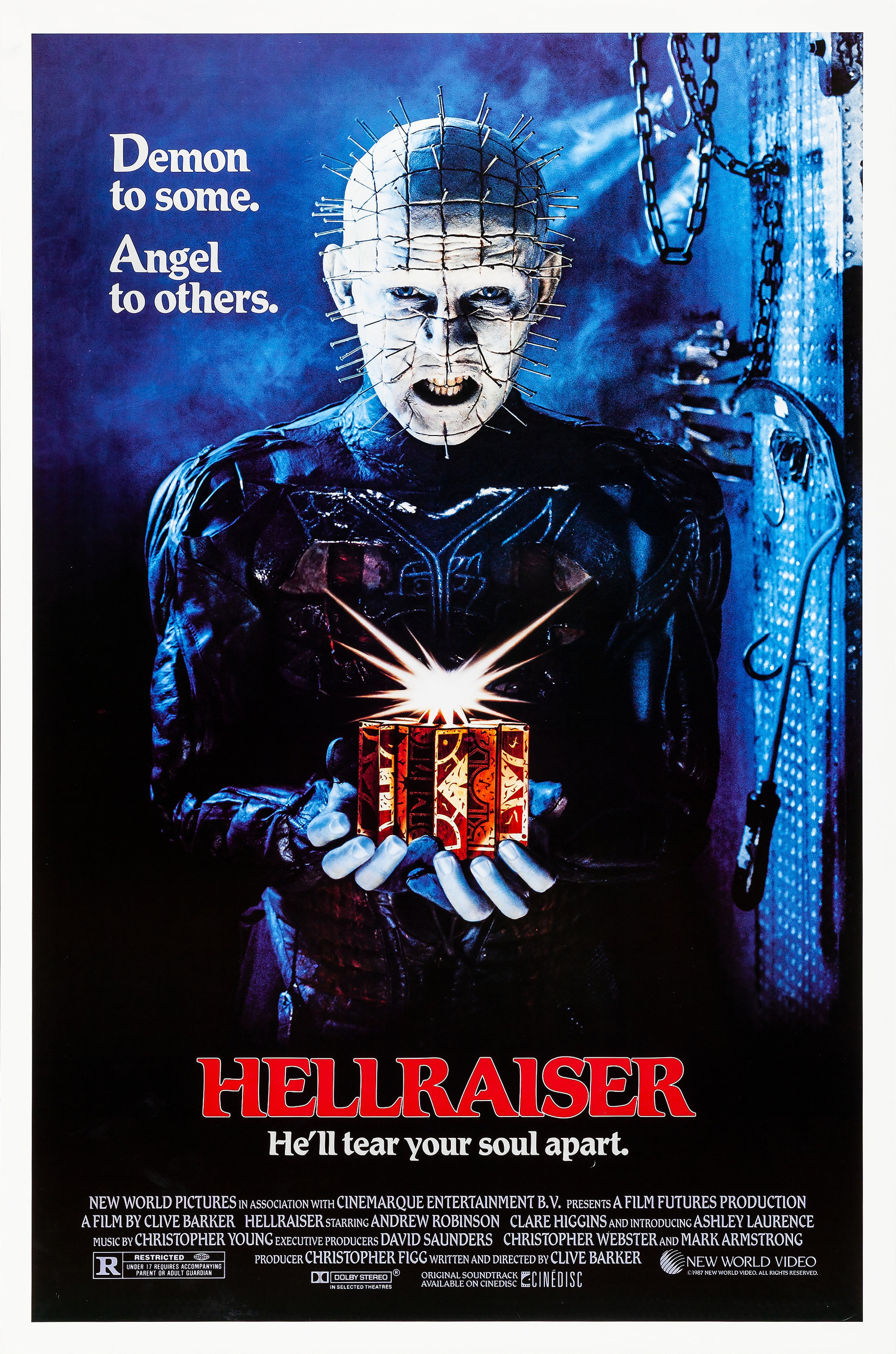 Mega Sized Movie Poster Image for Hellraiser 