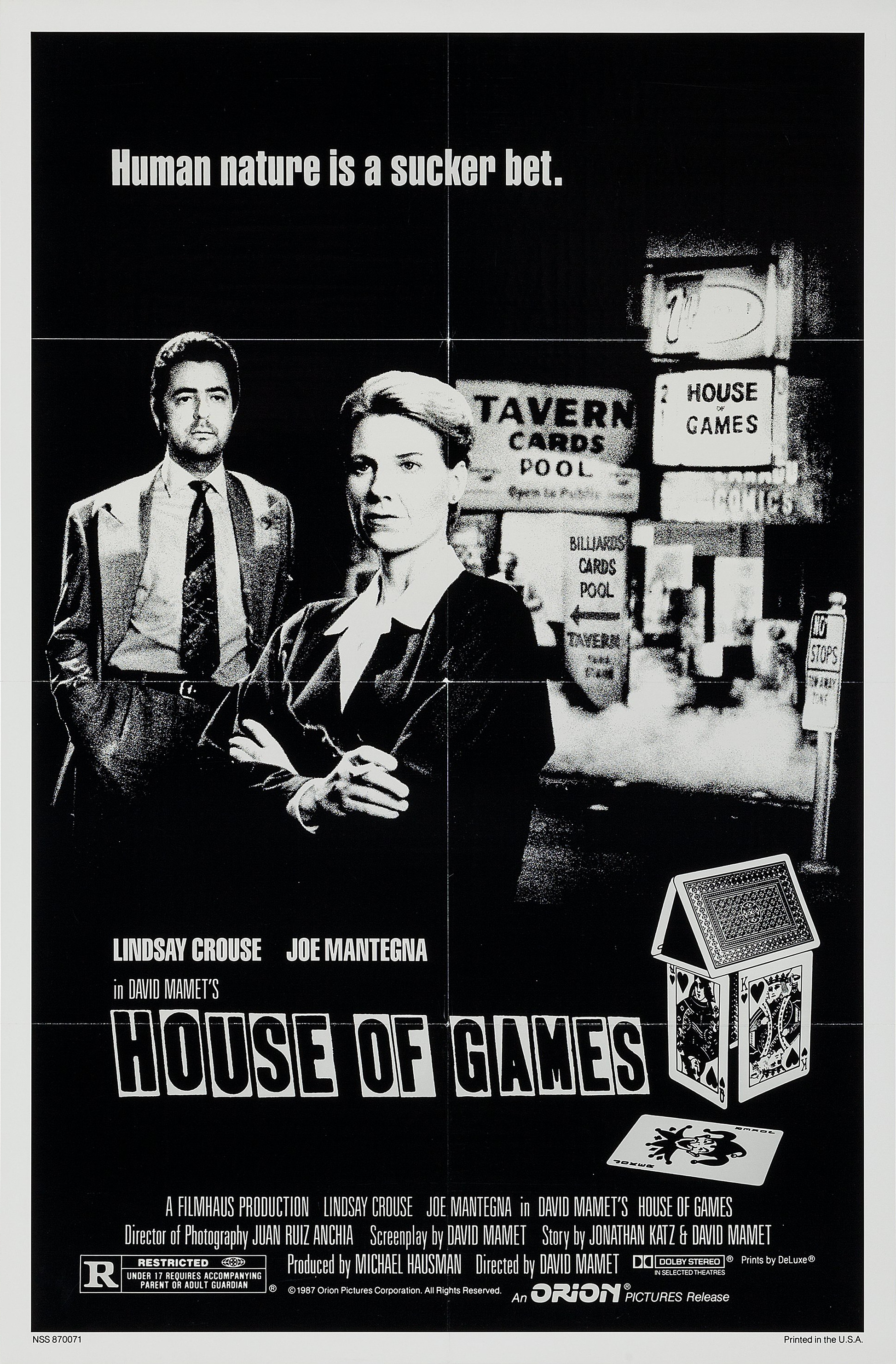 Mega Sized Movie Poster Image for House of Games 