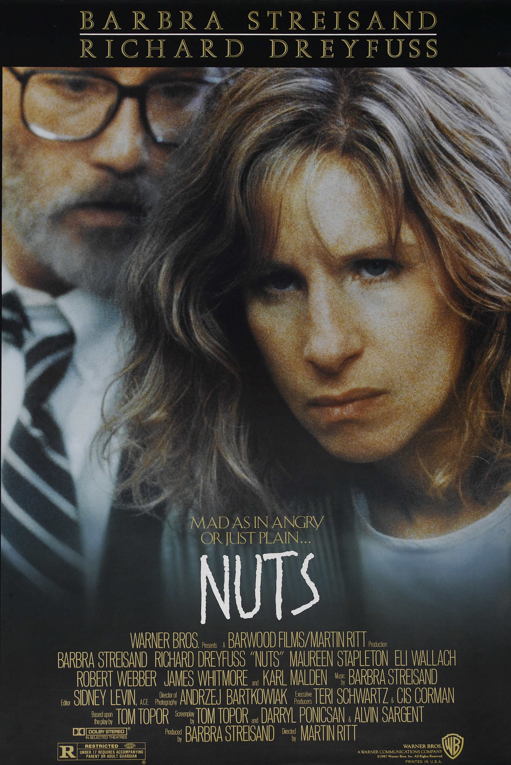 Extra Large Movie Poster Image for Nuts 