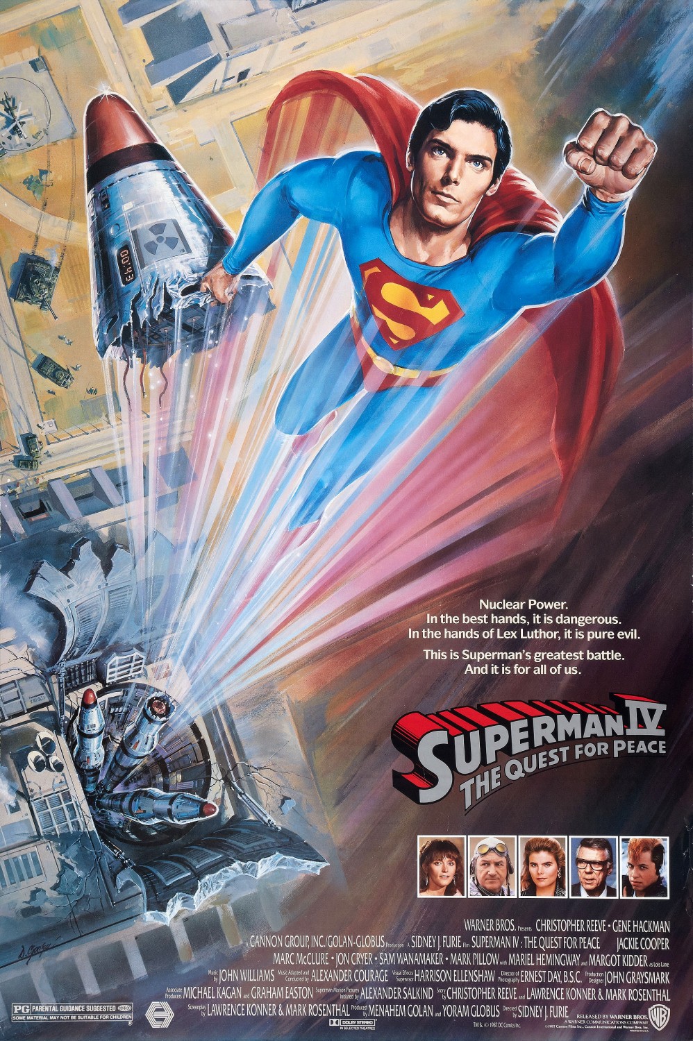 Extra Large Movie Poster Image for Superman IV: The Quest for Peace (#1 of 2)