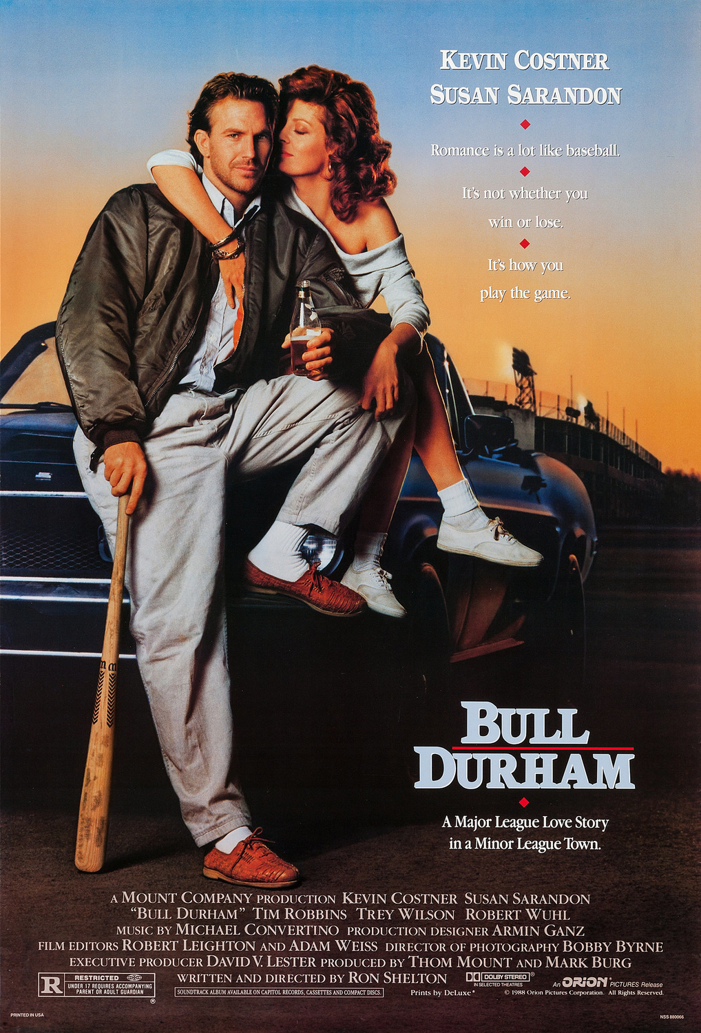 Extra Large Movie Poster Image for Bull Durham (#2 of 2)