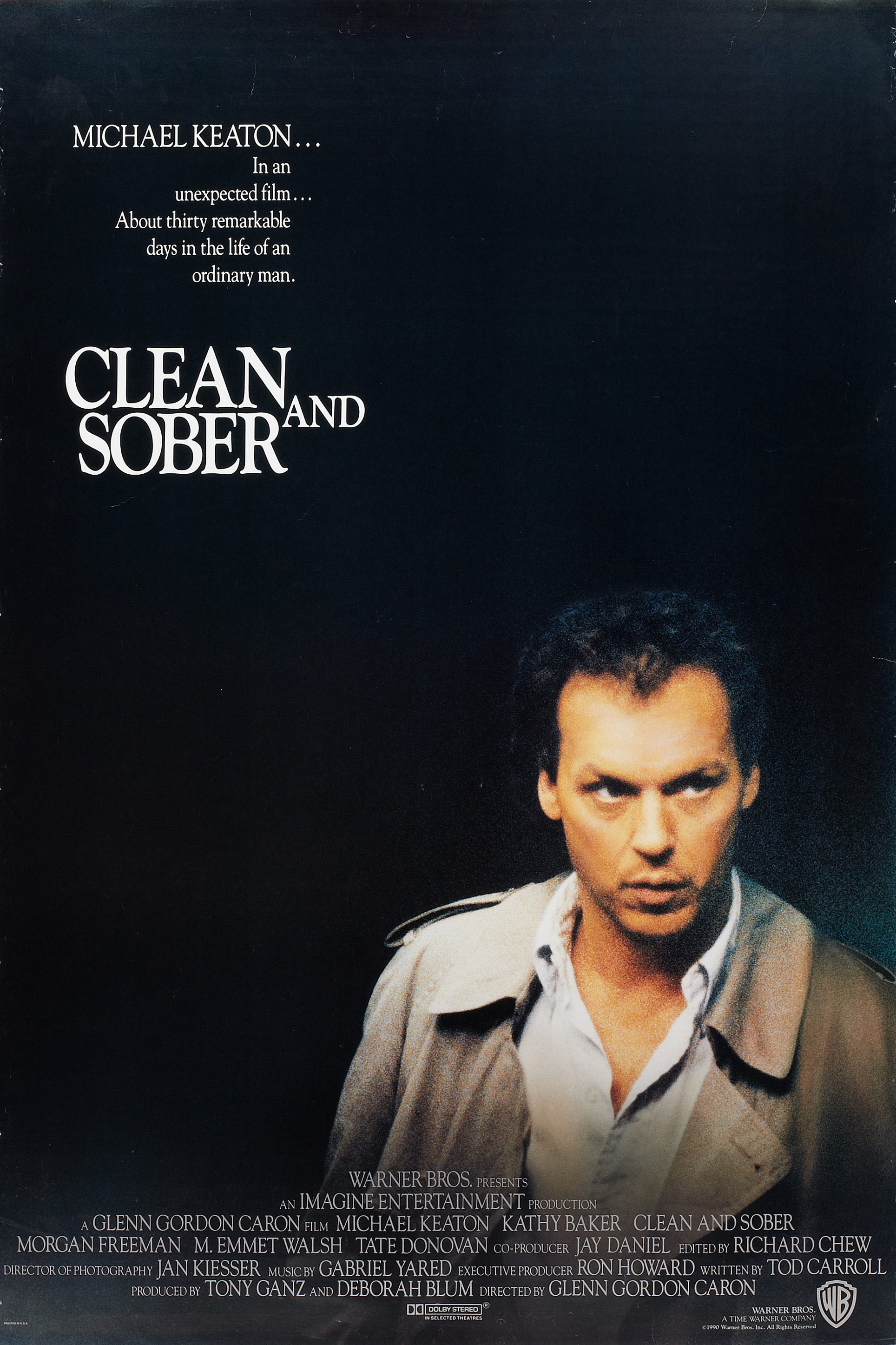 Mega Sized Movie Poster Image for Clean and Sober (#2 of 2)