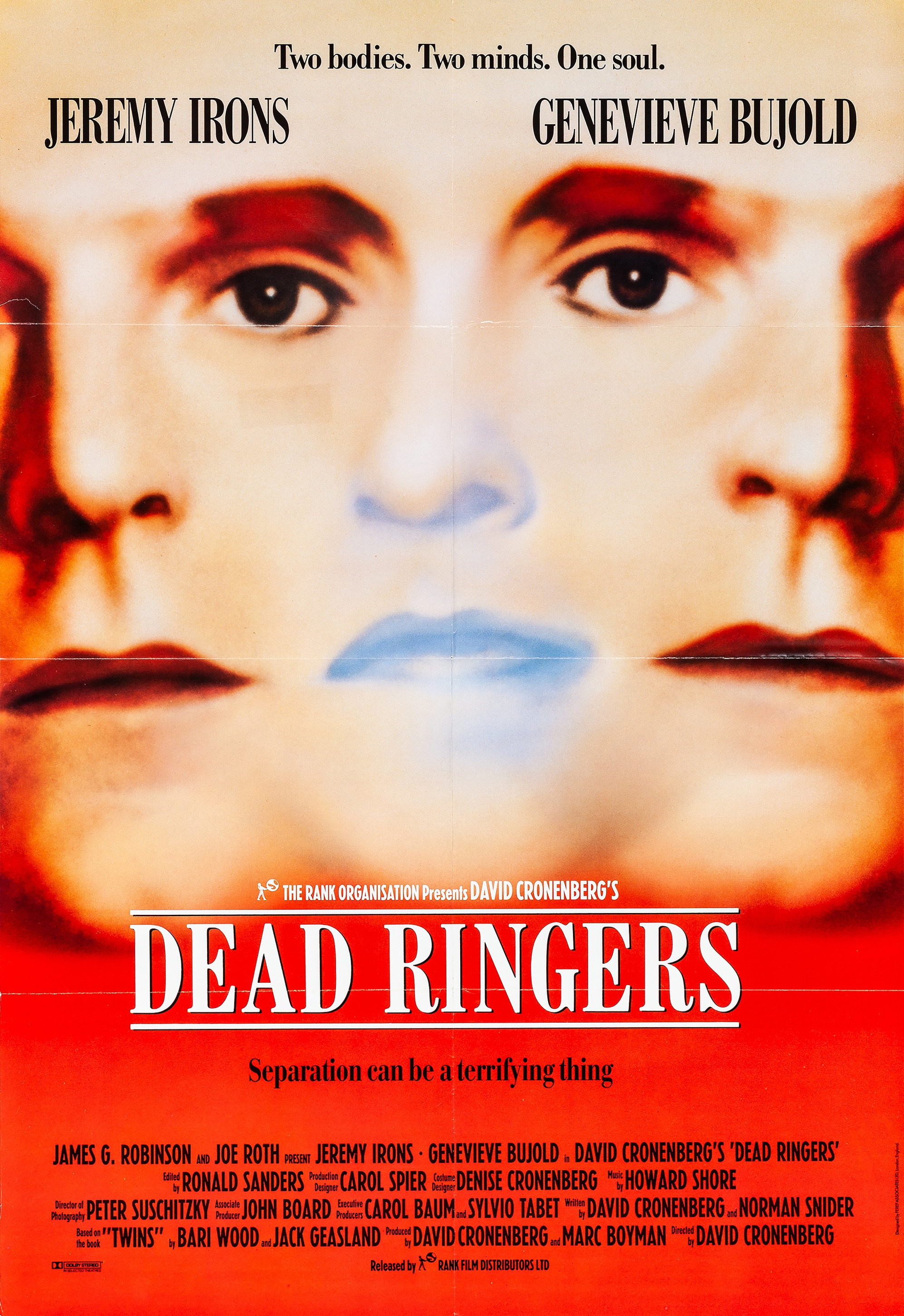 Mega Sized Movie Poster Image for Dead Ringers (#2 of 3)