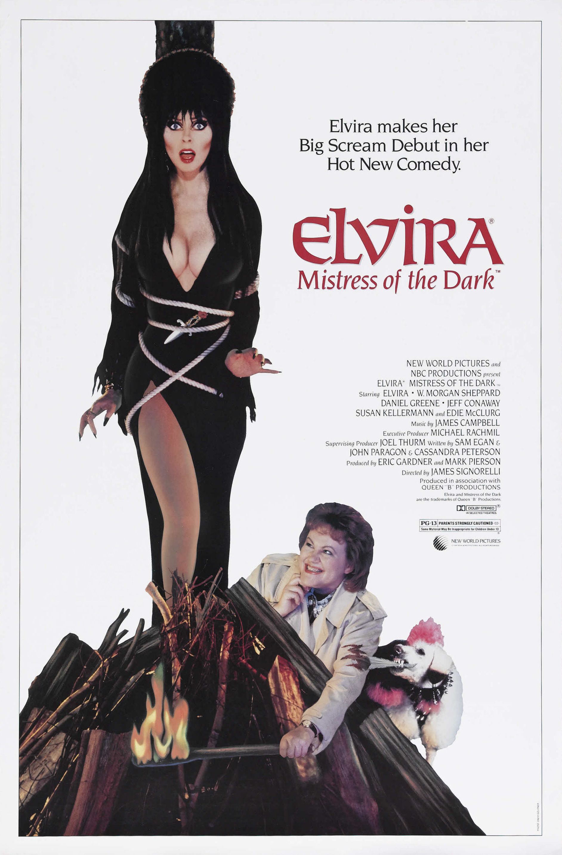 Mega Sized Movie Poster Image for Elvira, Mistress of the Dark 