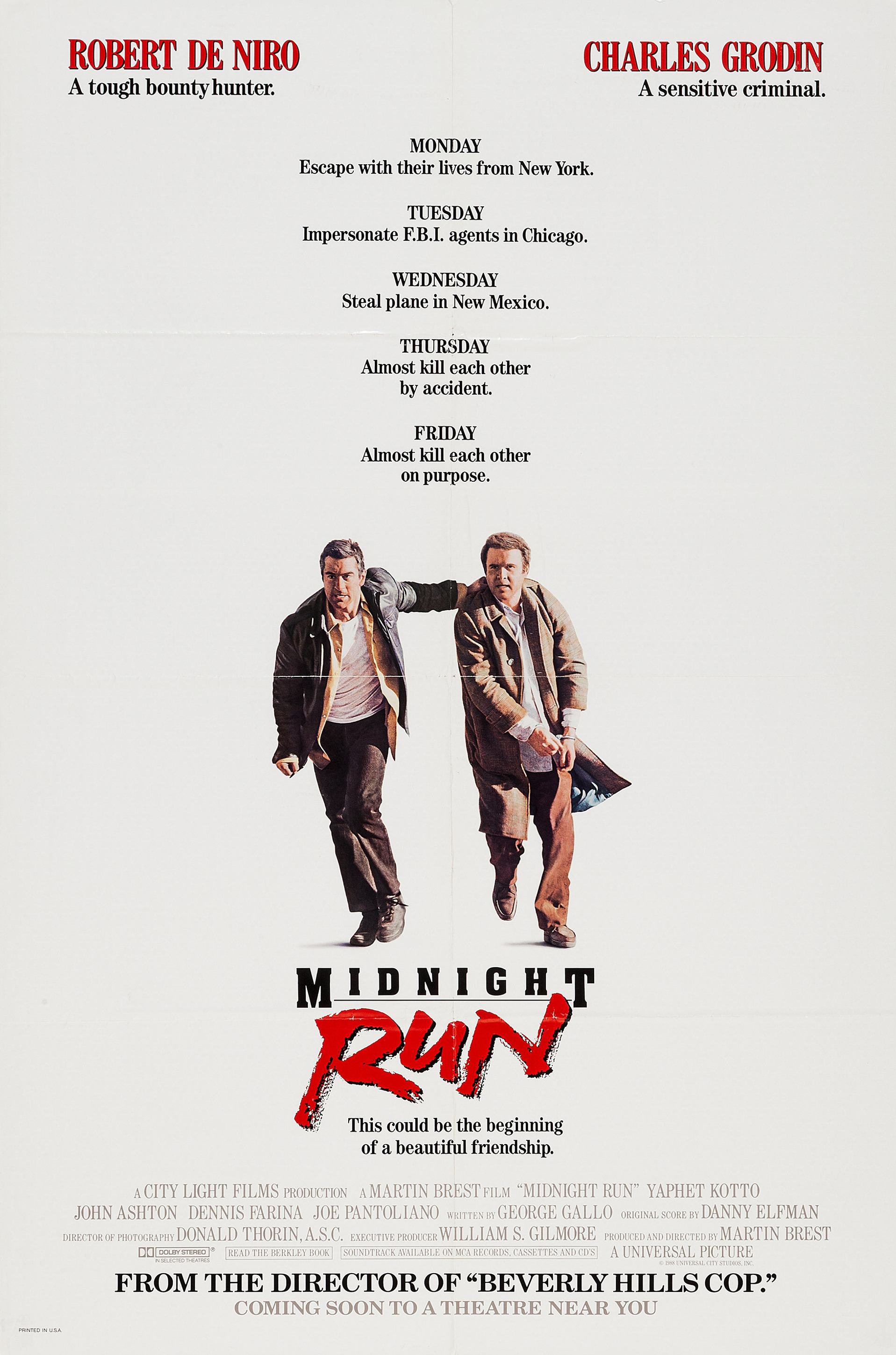 Mega Sized Movie Poster Image for Midnight Run (#3 of 3)