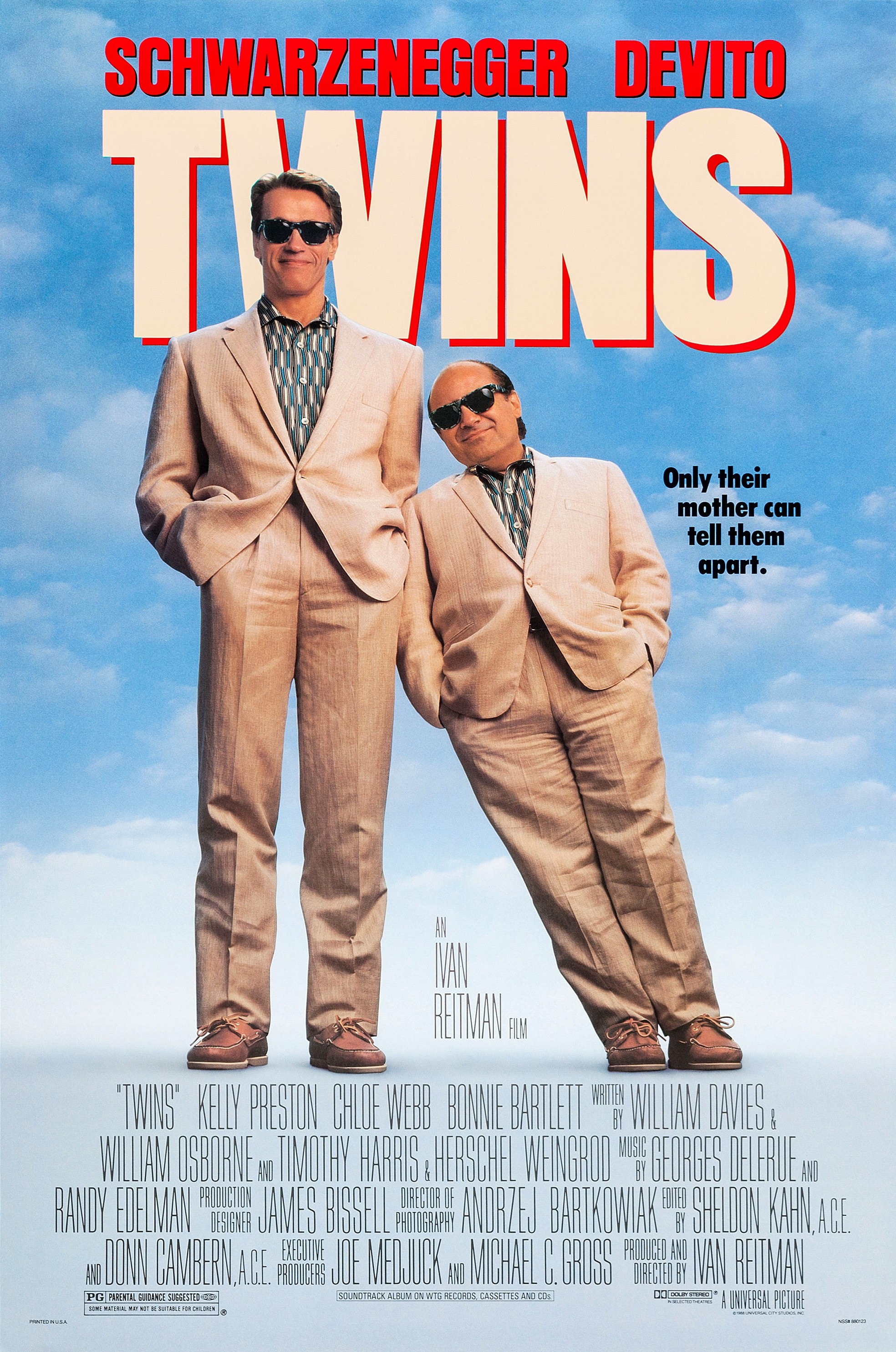 Mega Sized Movie Poster Image for Twins (#3 of 3)