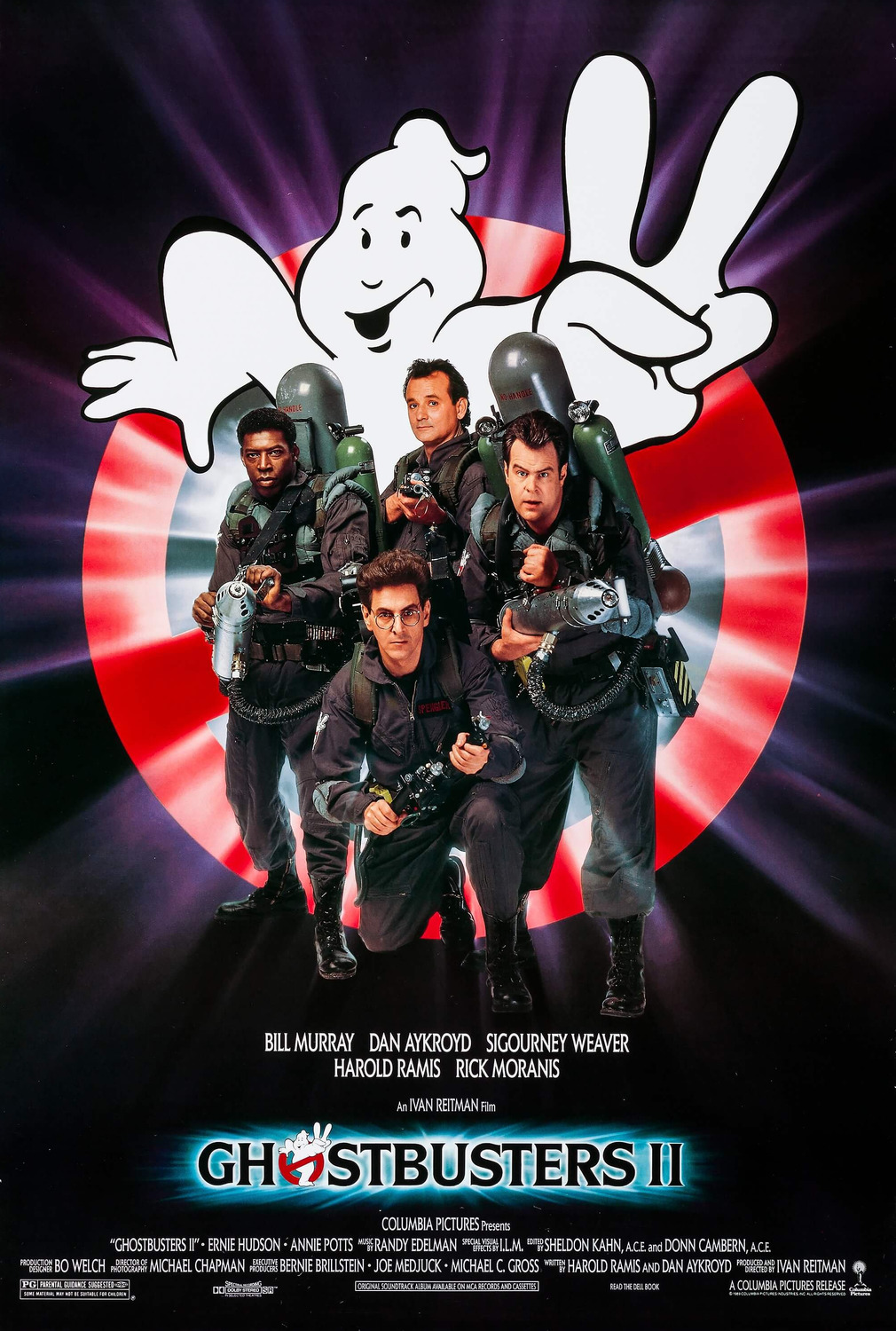 Extra Large Movie Poster Image for Ghostbusters II (#3 of 4)