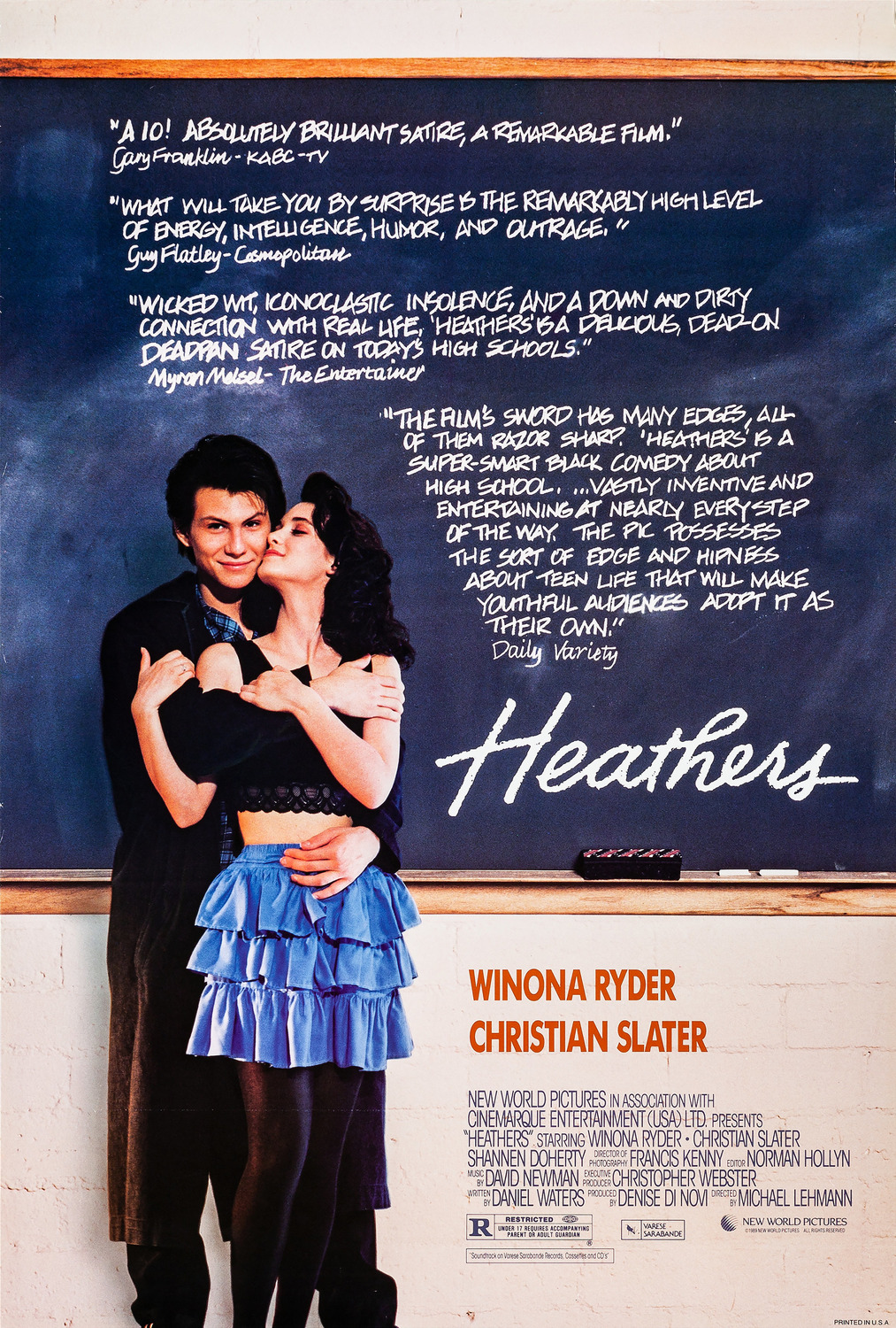 Extra Large Movie Poster Image for Heathers (#1 of 3)