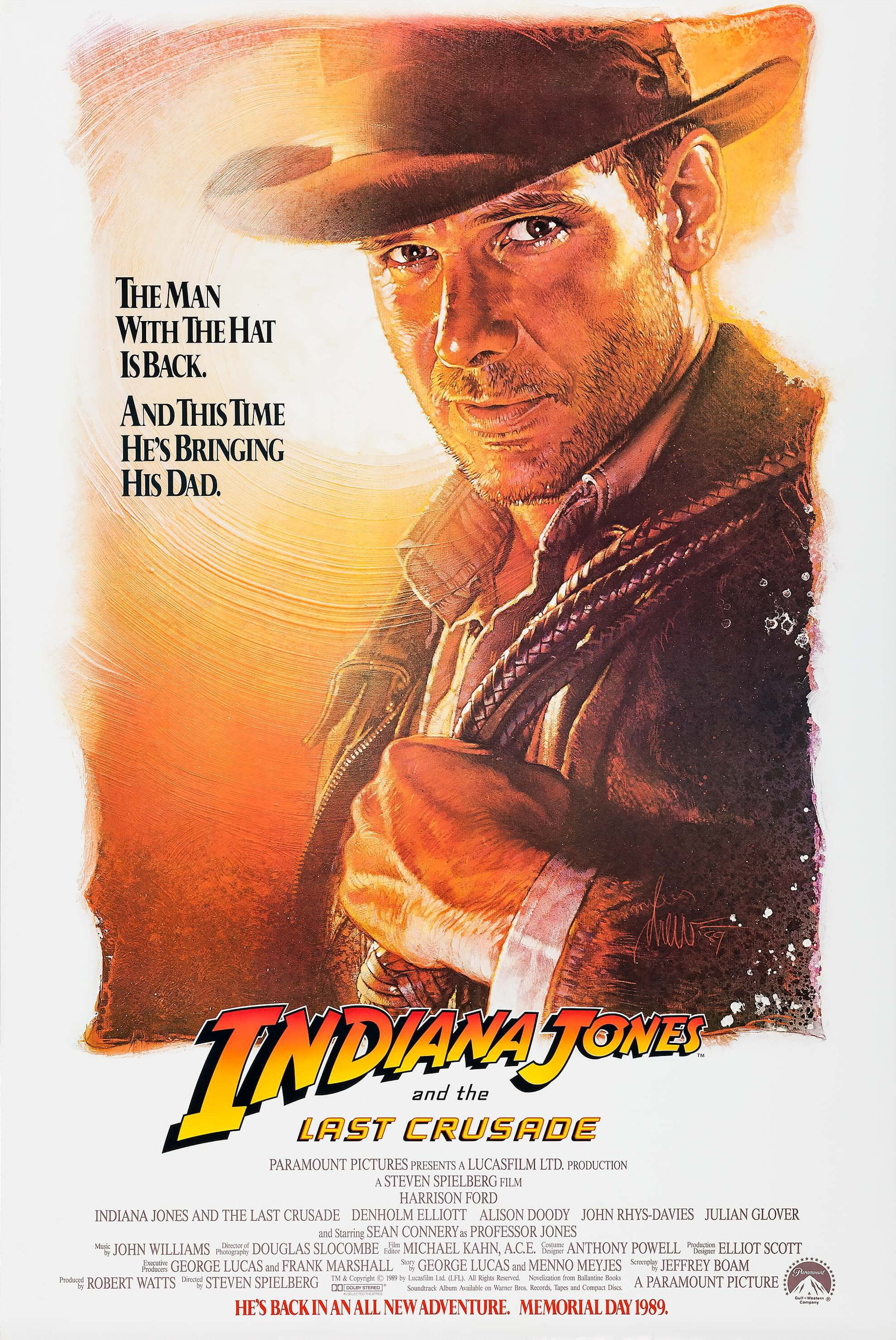 Mega Sized Movie Poster Image for Indiana Jones and the Last Crusade (#1 of 4)