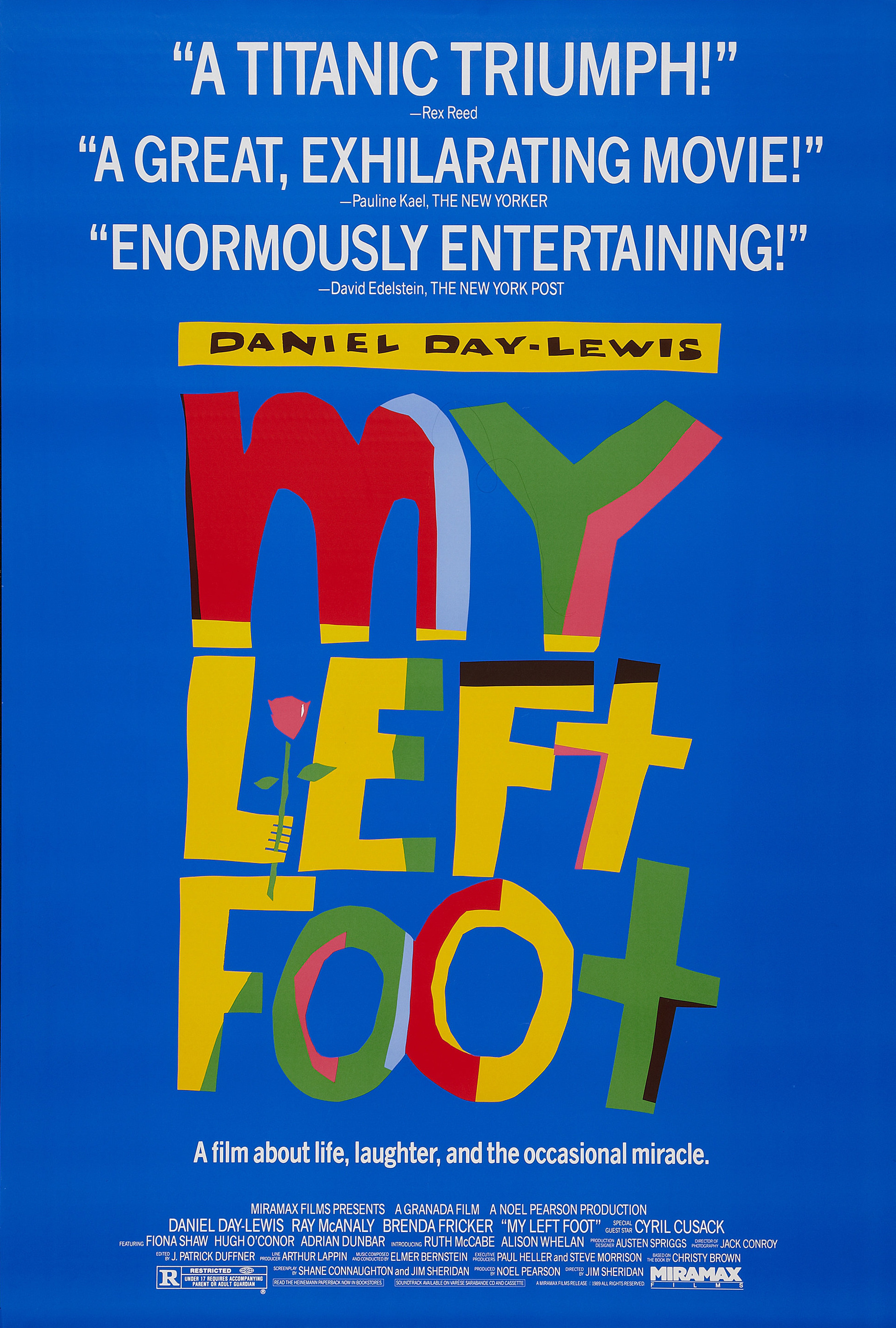 Mega Sized Movie Poster Image for My Left Foot (#1 of 3)
