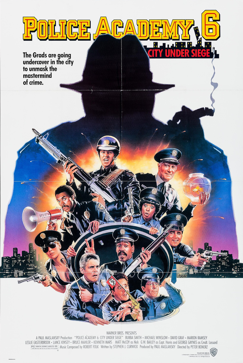 Extra Large Movie Poster Image for Police Academy 6: City Under Siege 