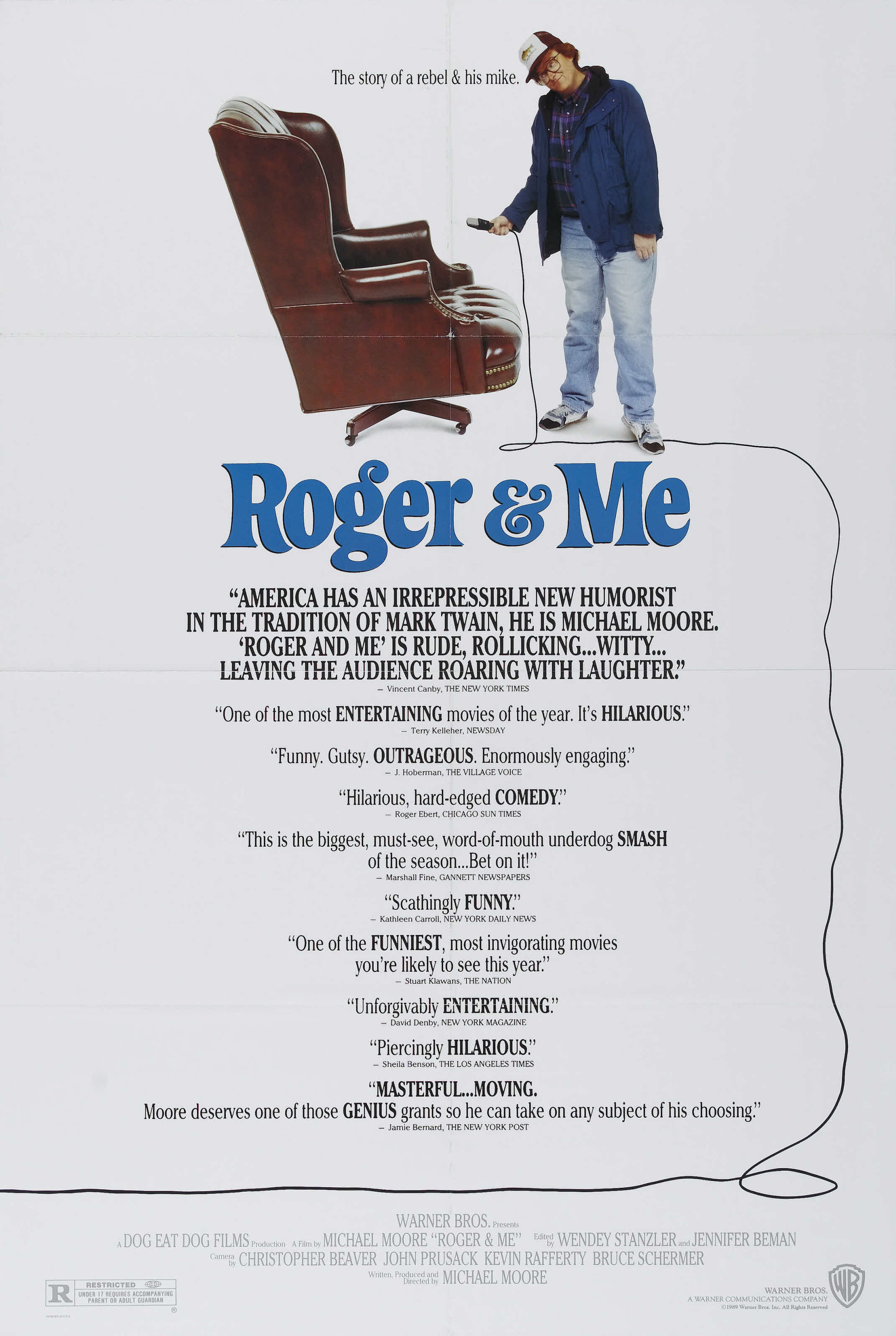 Mega Sized Movie Poster Image for Roger & Me (#1 of 2)
