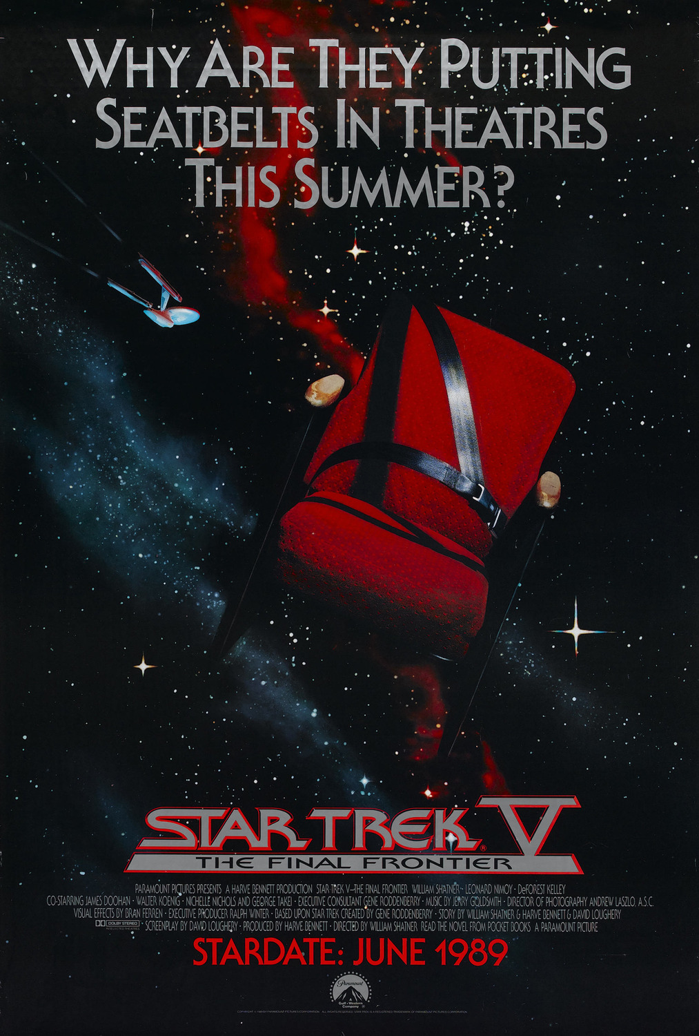 Extra Large Movie Poster Image for Star Trek V: The Final Frontier (#1 of 3)