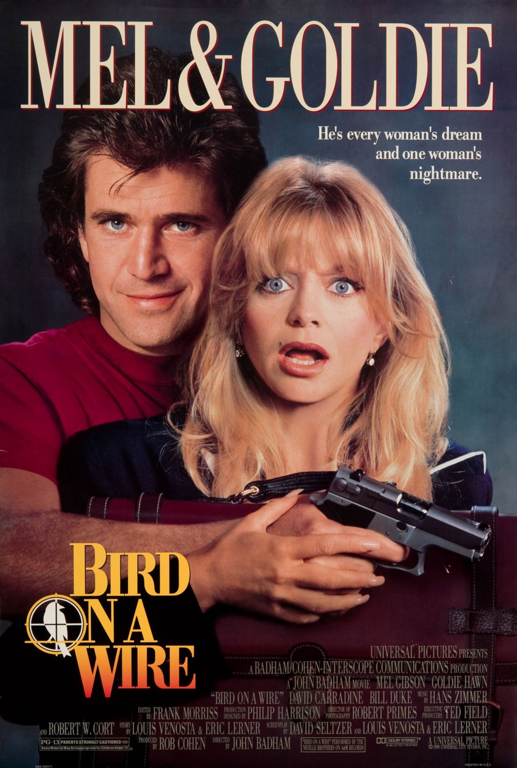 Extra Large Movie Poster Image for Bird on a Wire (#1 of 2)