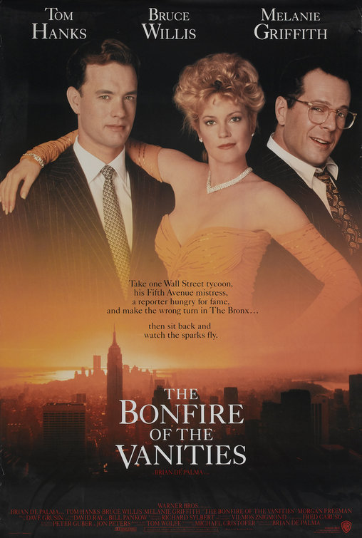 The Bonfire of the Vanities Movie Poster