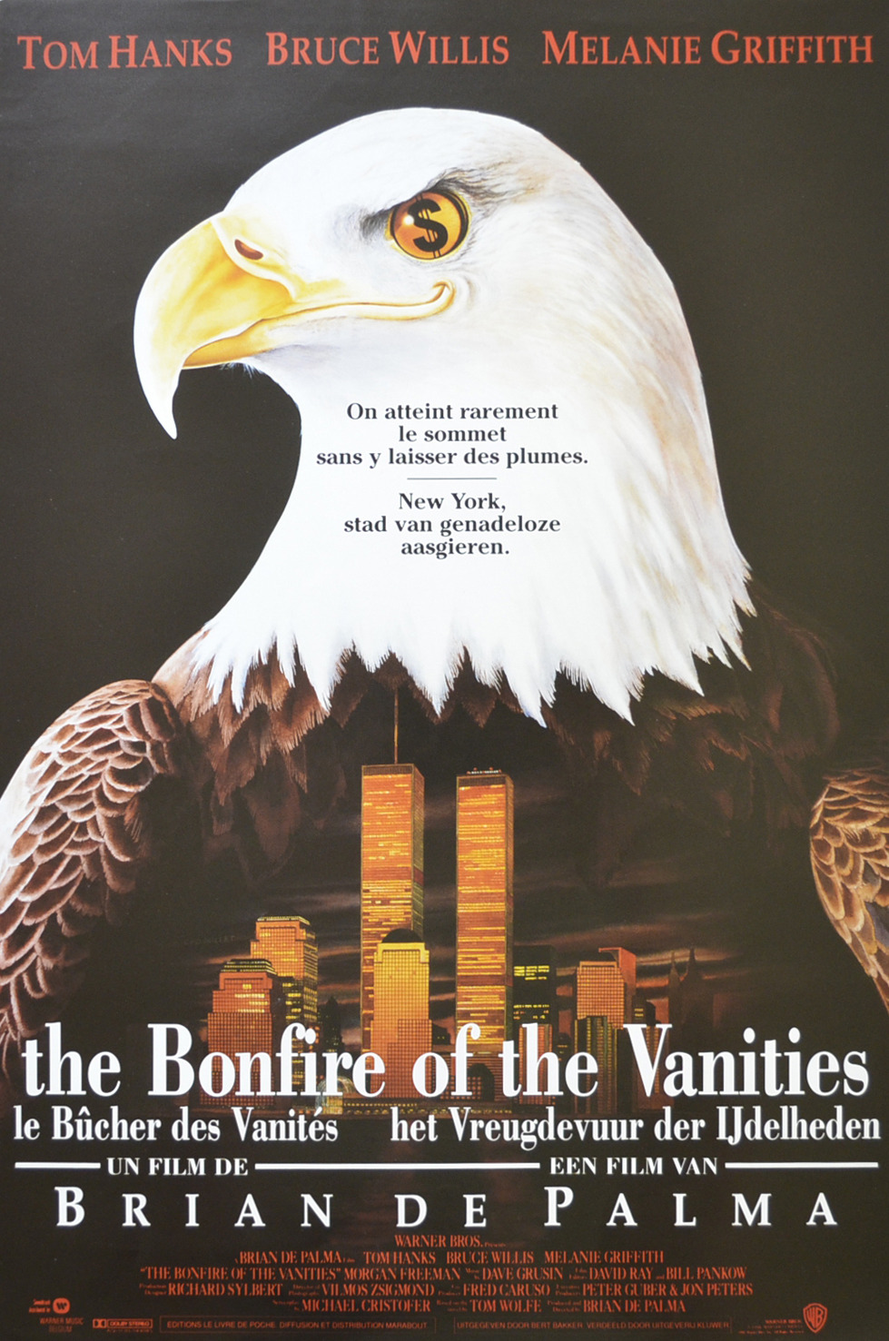 Extra Large Movie Poster Image for The Bonfire of the Vanities (#2 of 2)