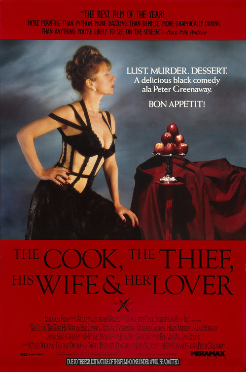 The Cook, the Thief, His Wife, and Her Lover Movie Poster