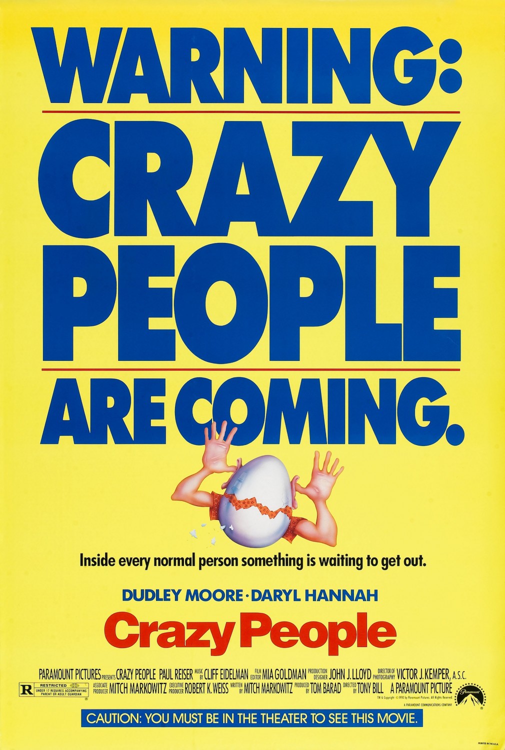 Extra Large Movie Poster Image for Crazy People 
