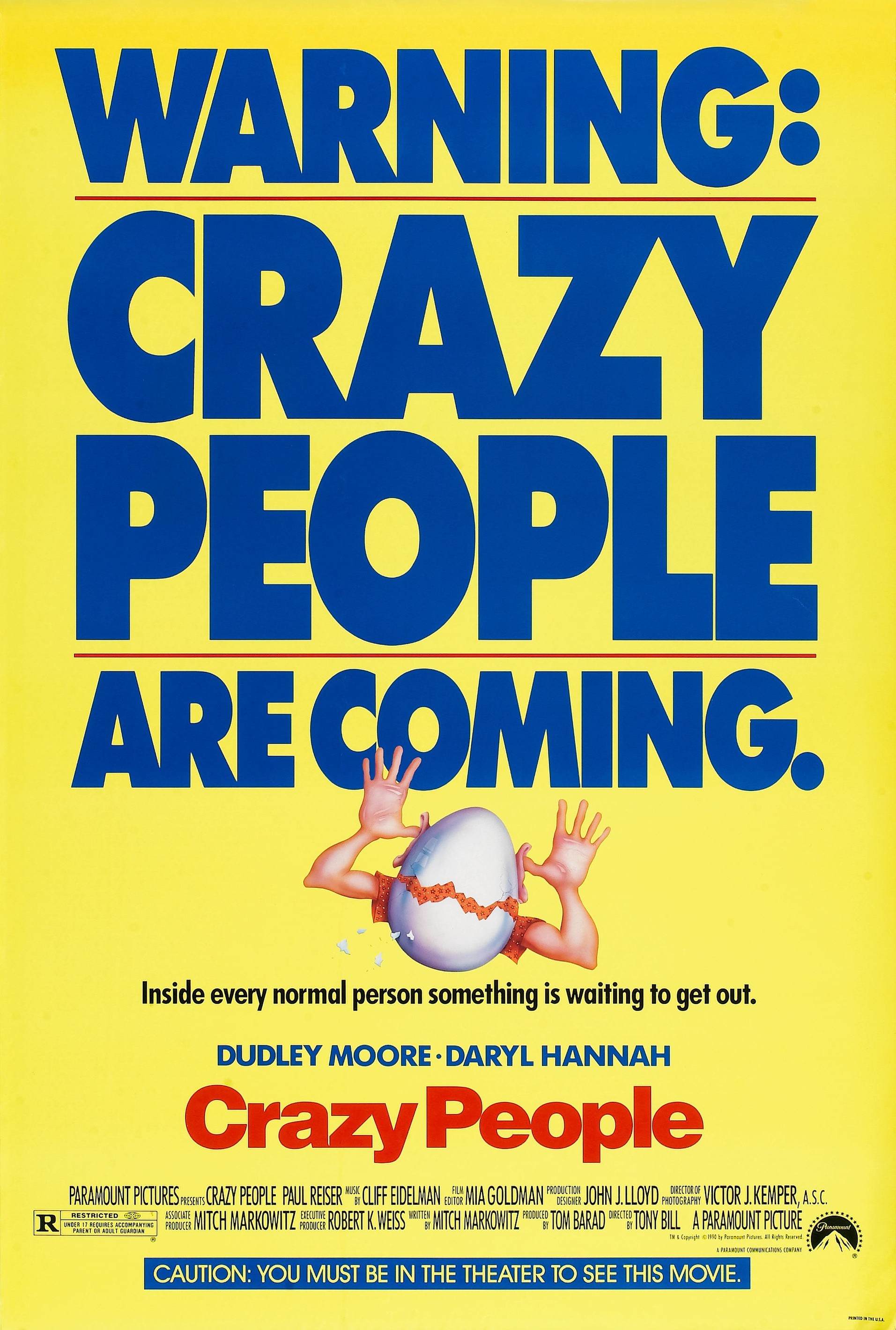Mega Sized Movie Poster Image for Crazy People 