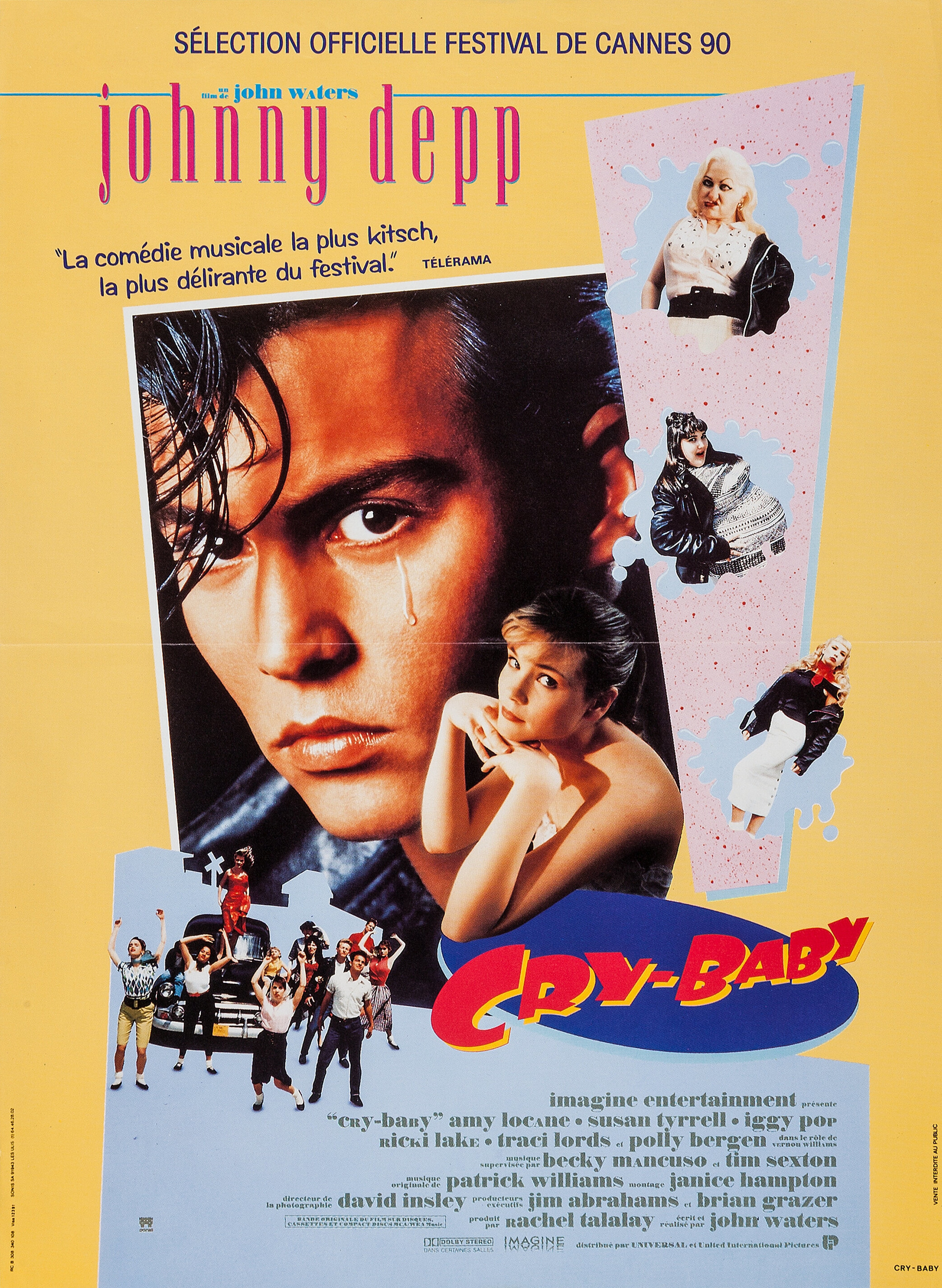 Mega Sized Movie Poster Image for Cry-Baby (#2 of 2)