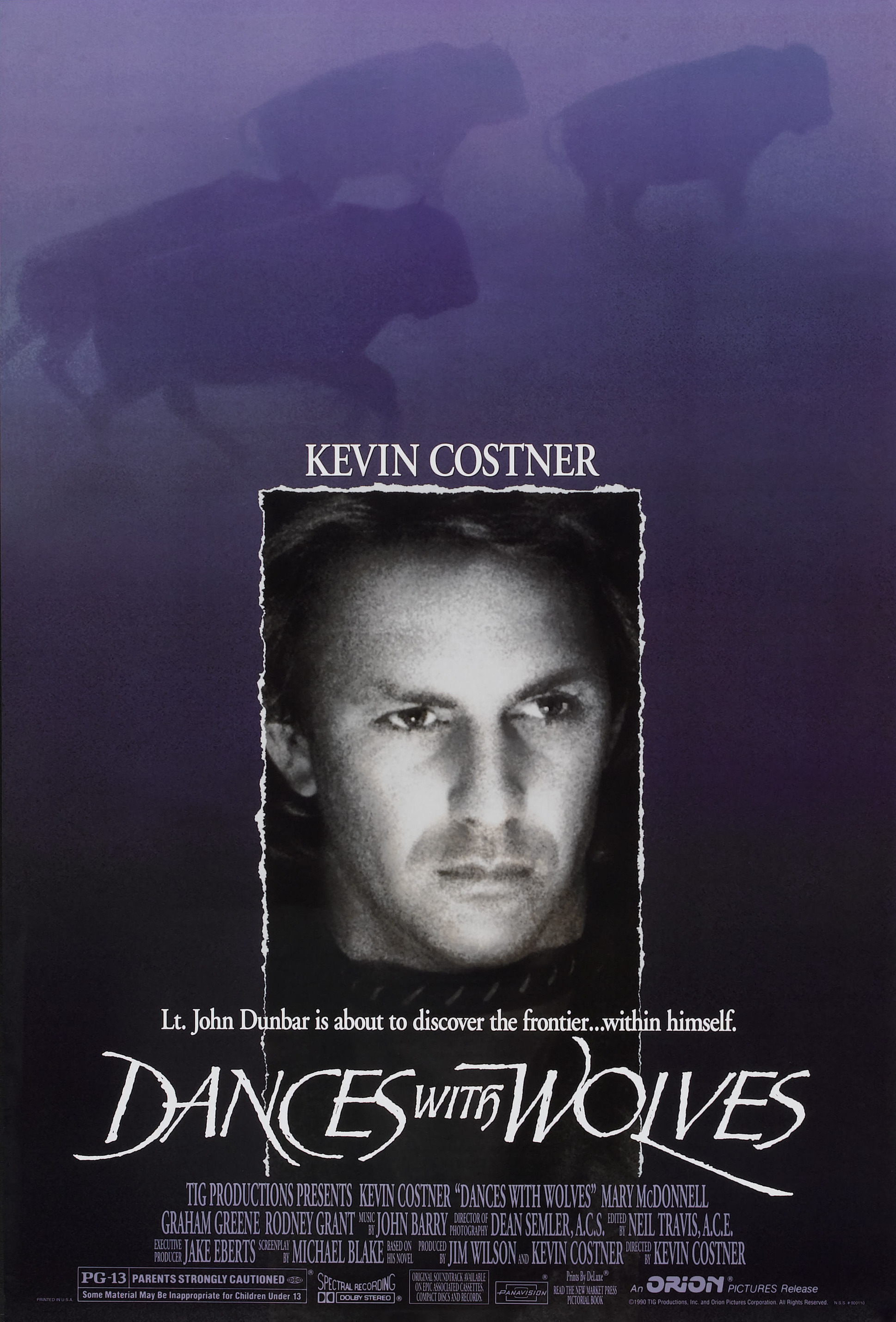Mega Sized Movie Poster Image for Dances With Wolves (#2 of 10)