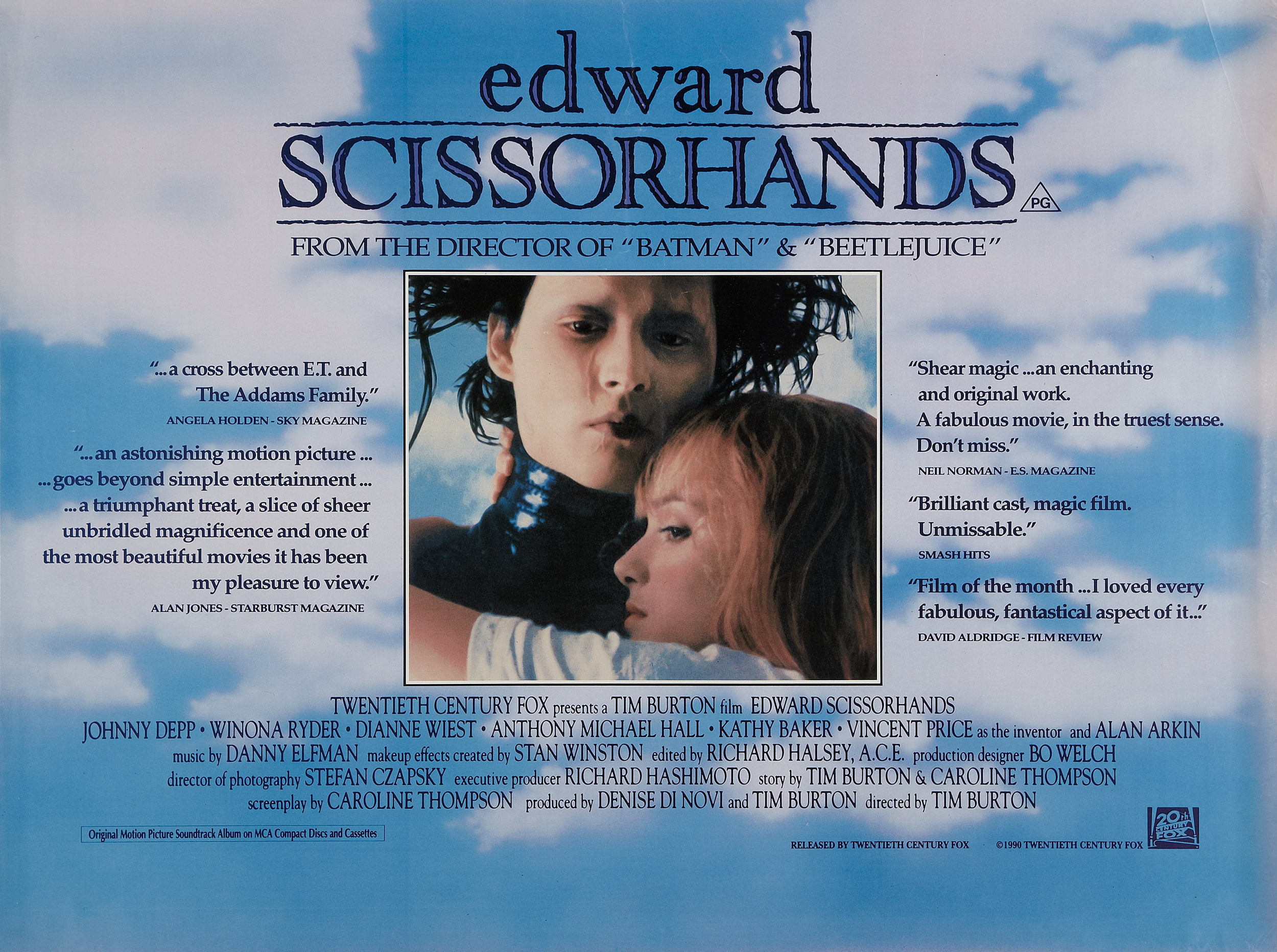 Mega Sized Movie Poster Image for Edward Scissorhands (#6 of 6)