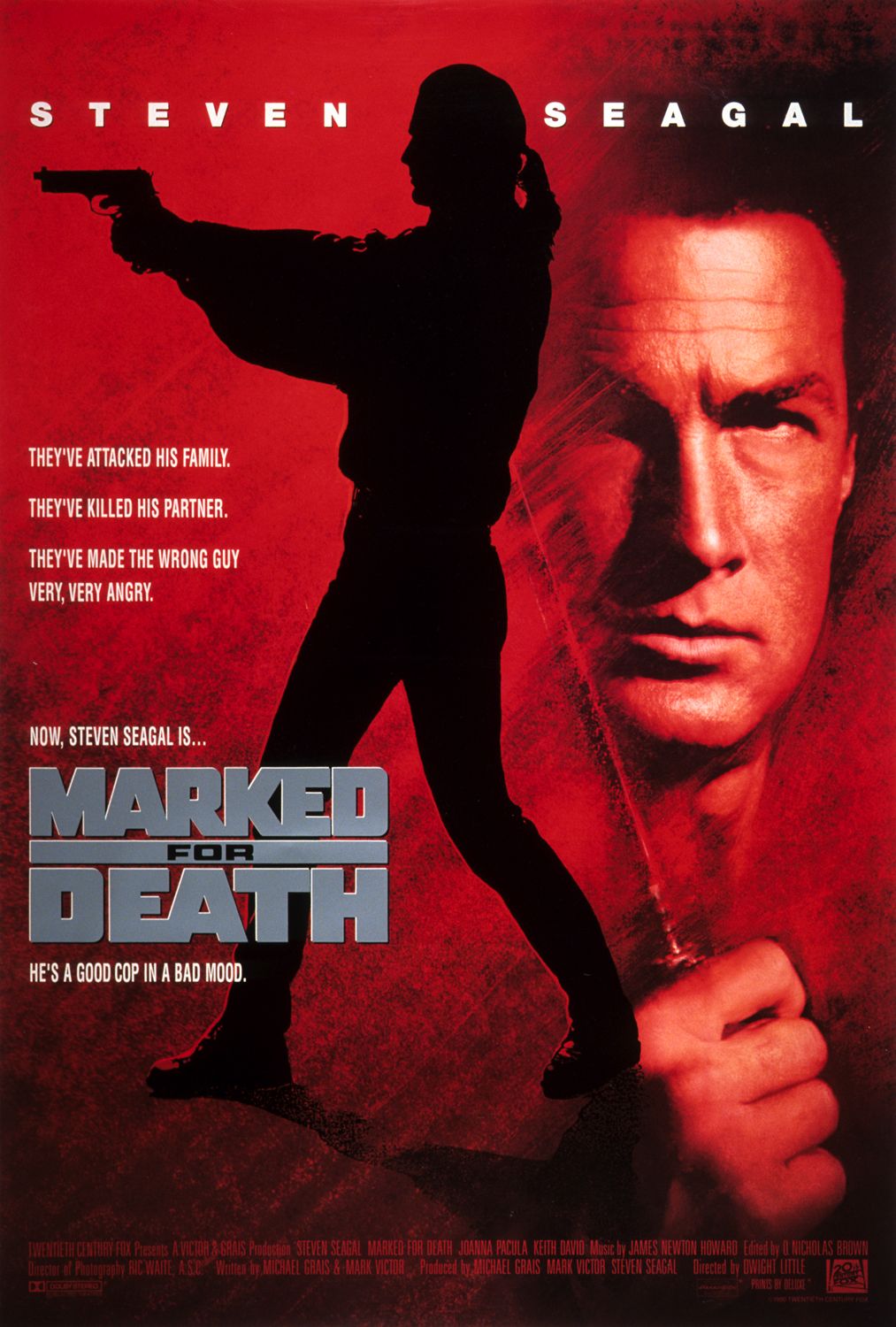Extra Large Movie Poster Image for Marked for Death (#1 of 2)