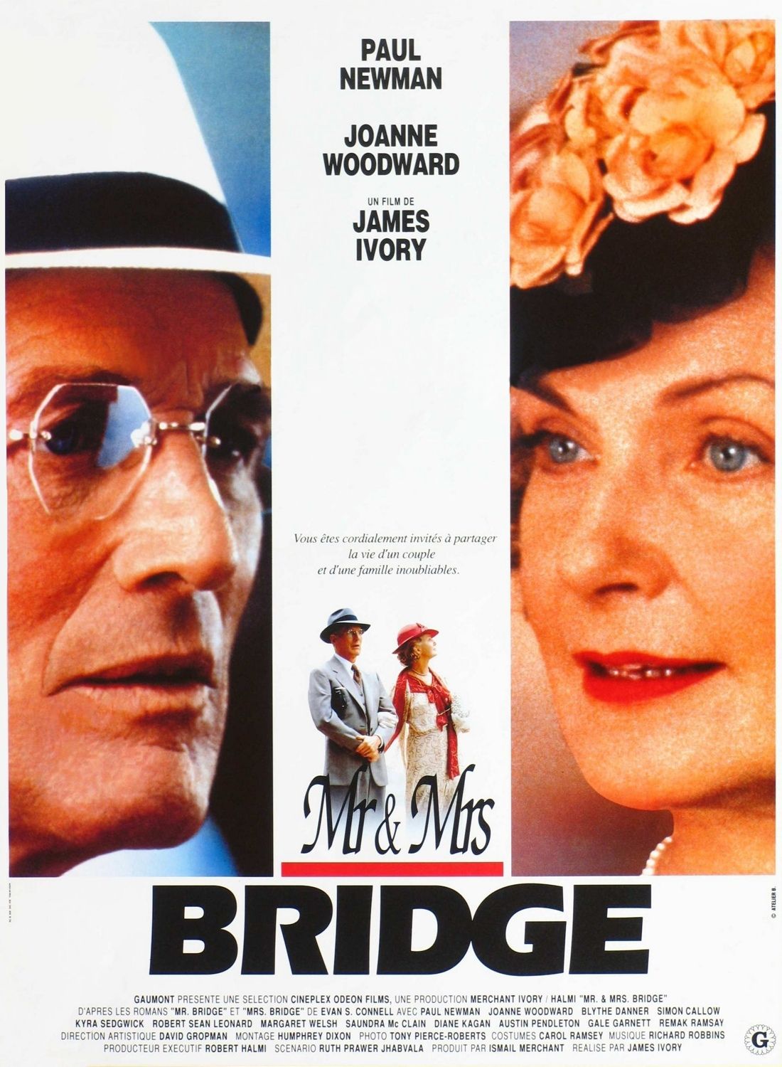 Extra Large Movie Poster Image for Mr. & Mrs. Bridge (#3 of 3)