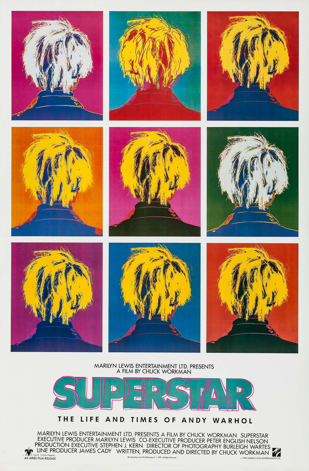 Extra Large Movie Poster Image for Superstar: The Life and Times of Andy Warhol 