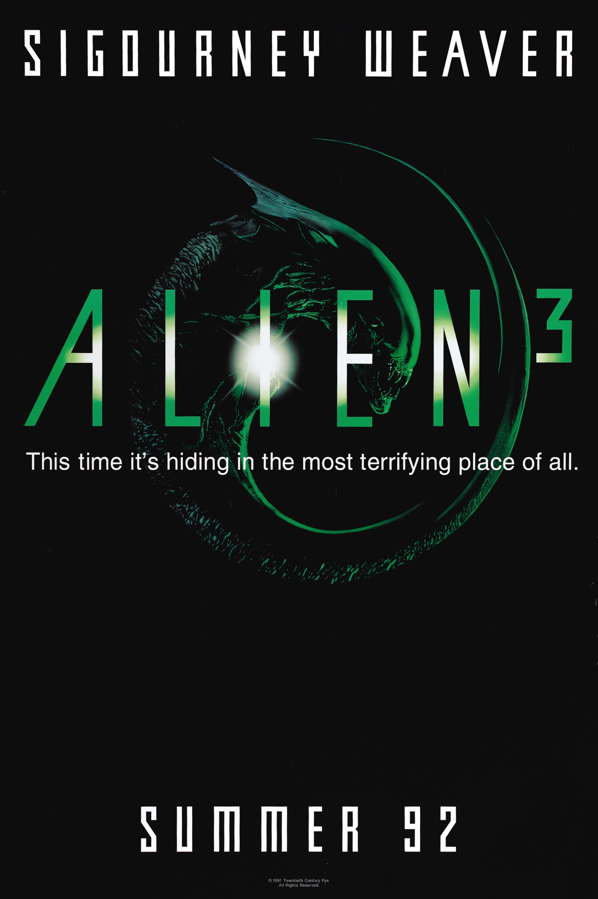 Mega Sized Movie Poster Image for Alien 3 (#1 of 6)
